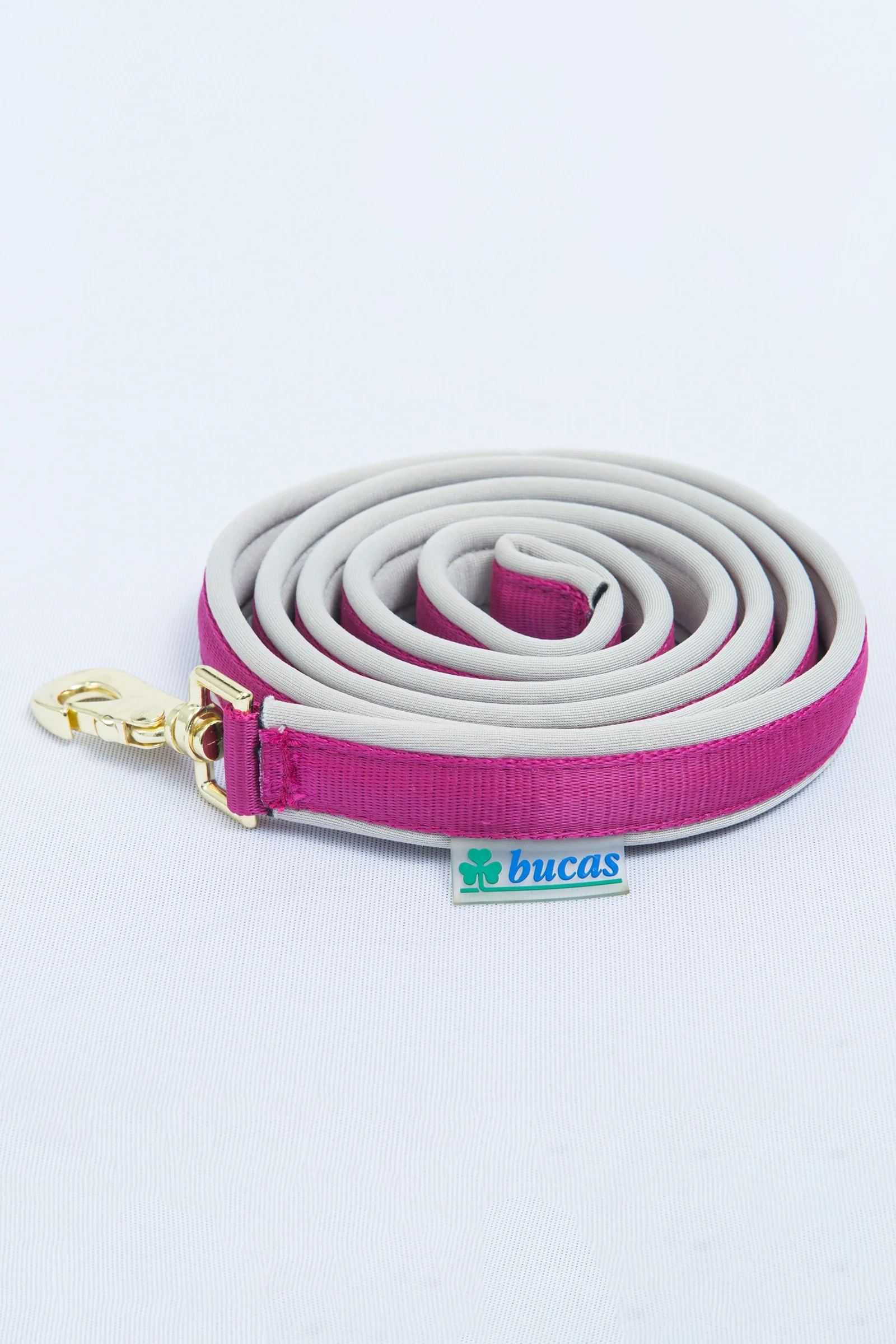 Wyściełana ołowiana wodza Dublin Dark Red/Silver 1