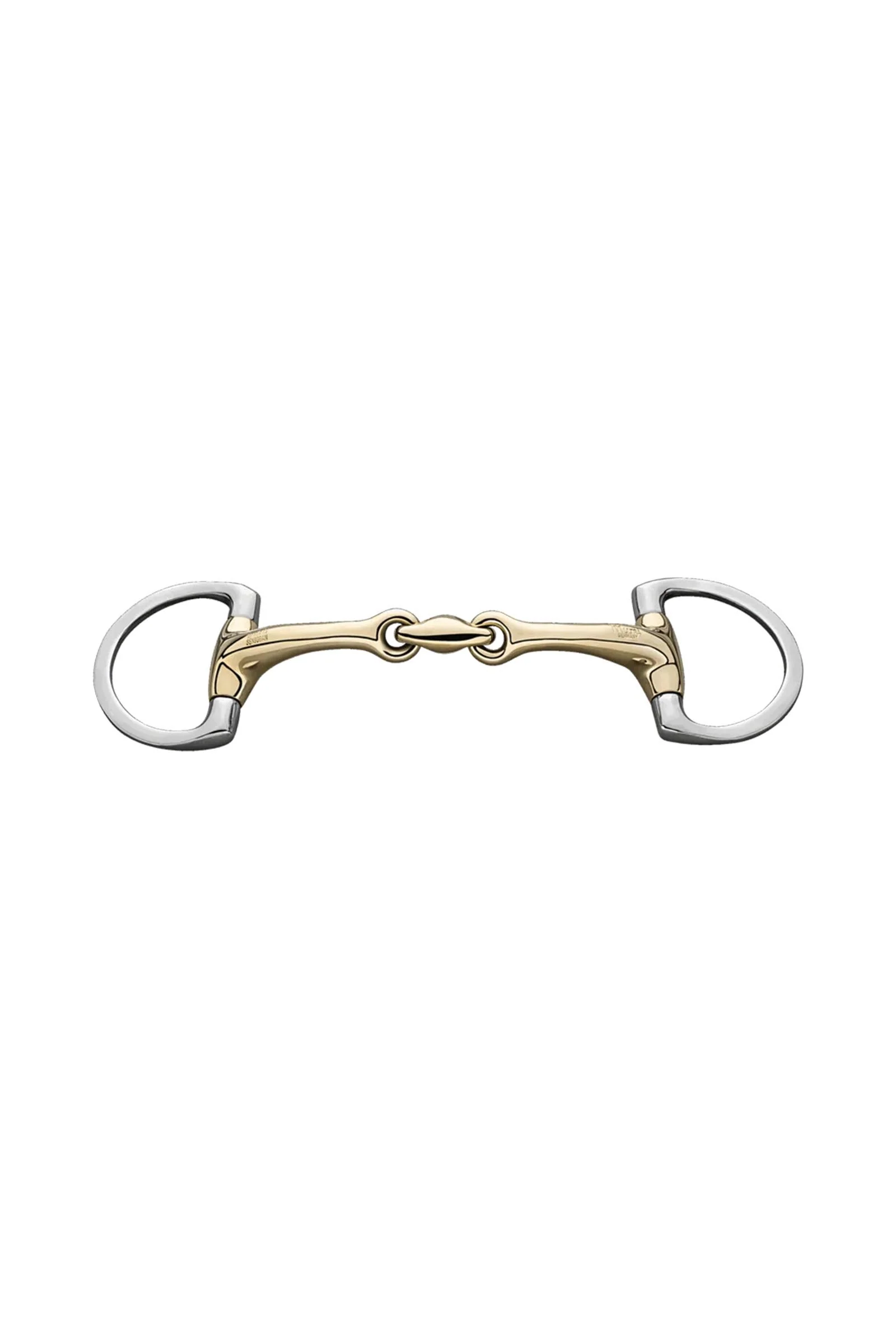 Dynamic RS pony island oliwkowe wędzidło, podwójnie łamane, 14 mm, Sensogan Metall 105 mm