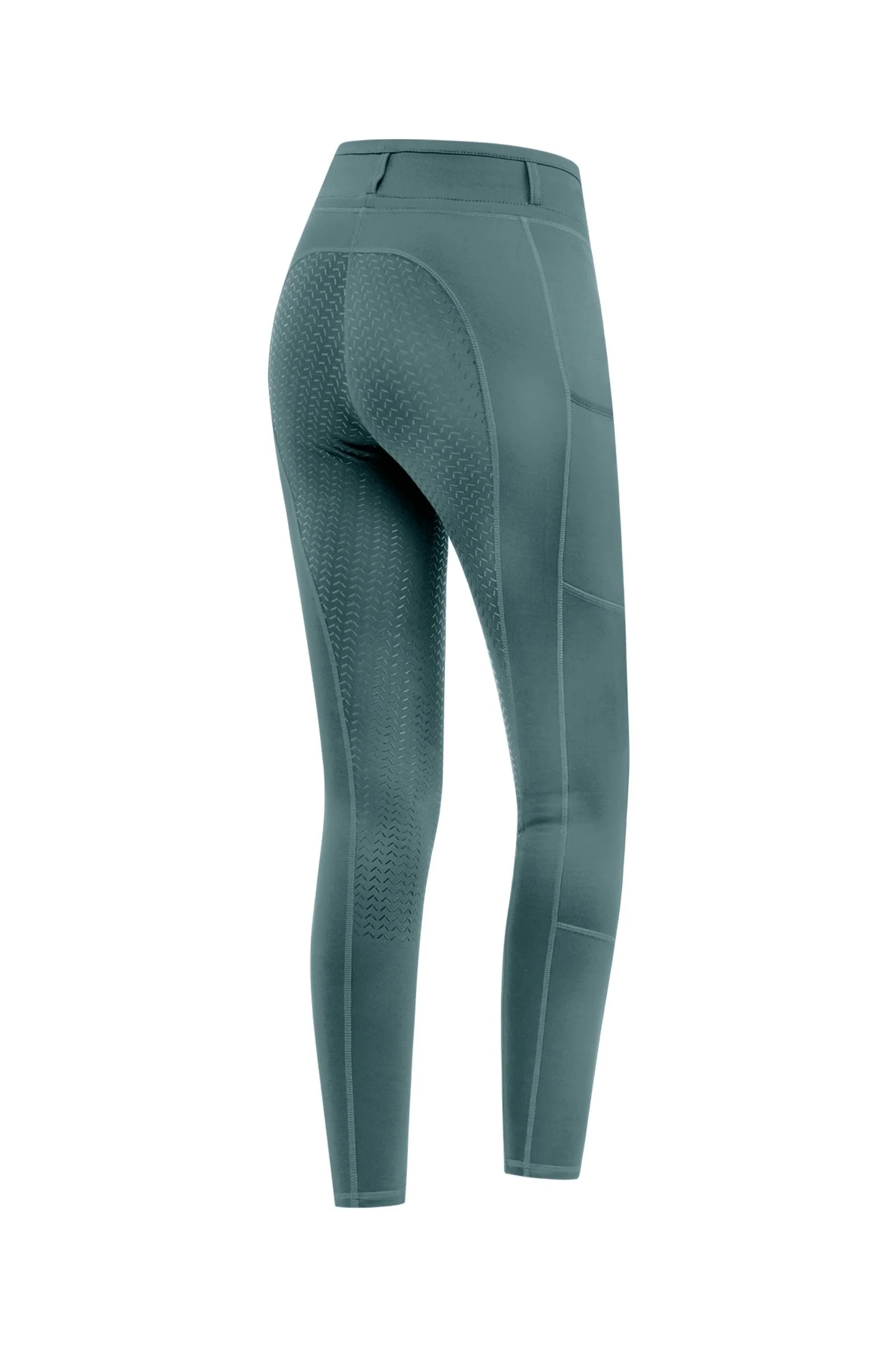 ELT Ella Kids' legginsy jeździeckie pełny lej Pine Green 176