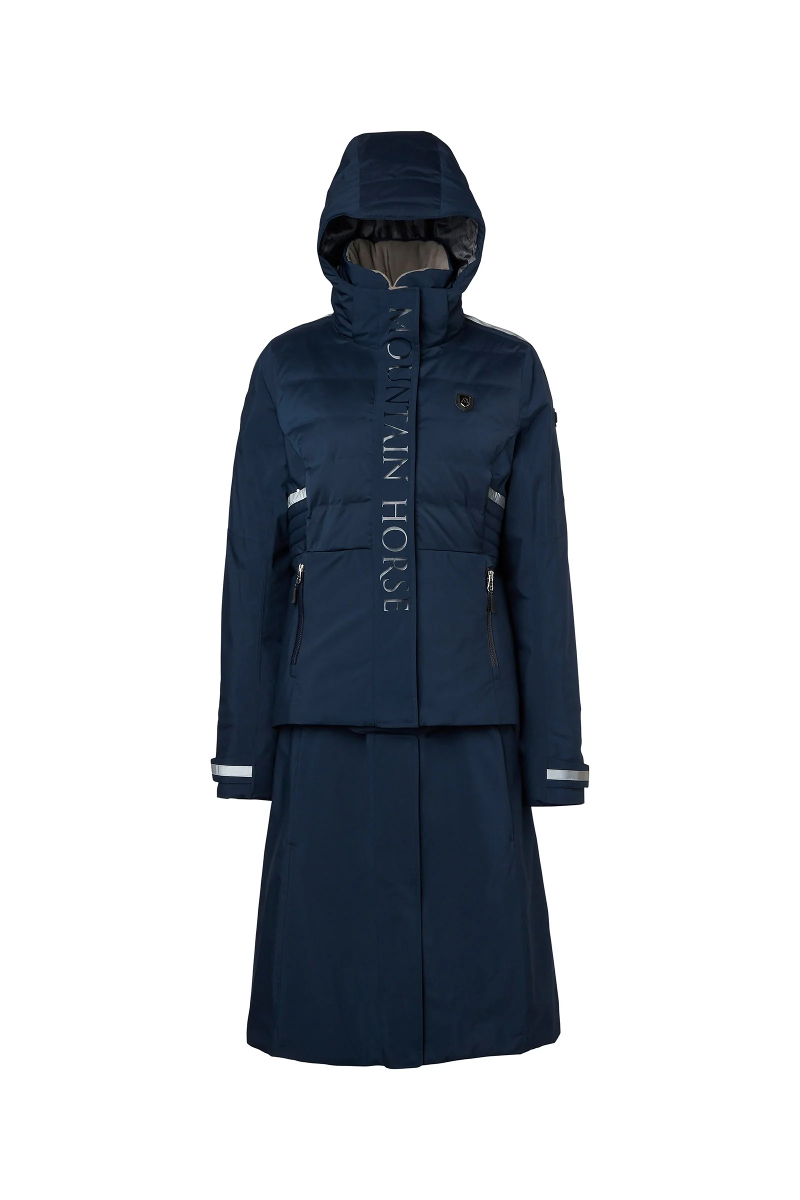 Ember damski płaszcz 2 w 1 Navy XXL