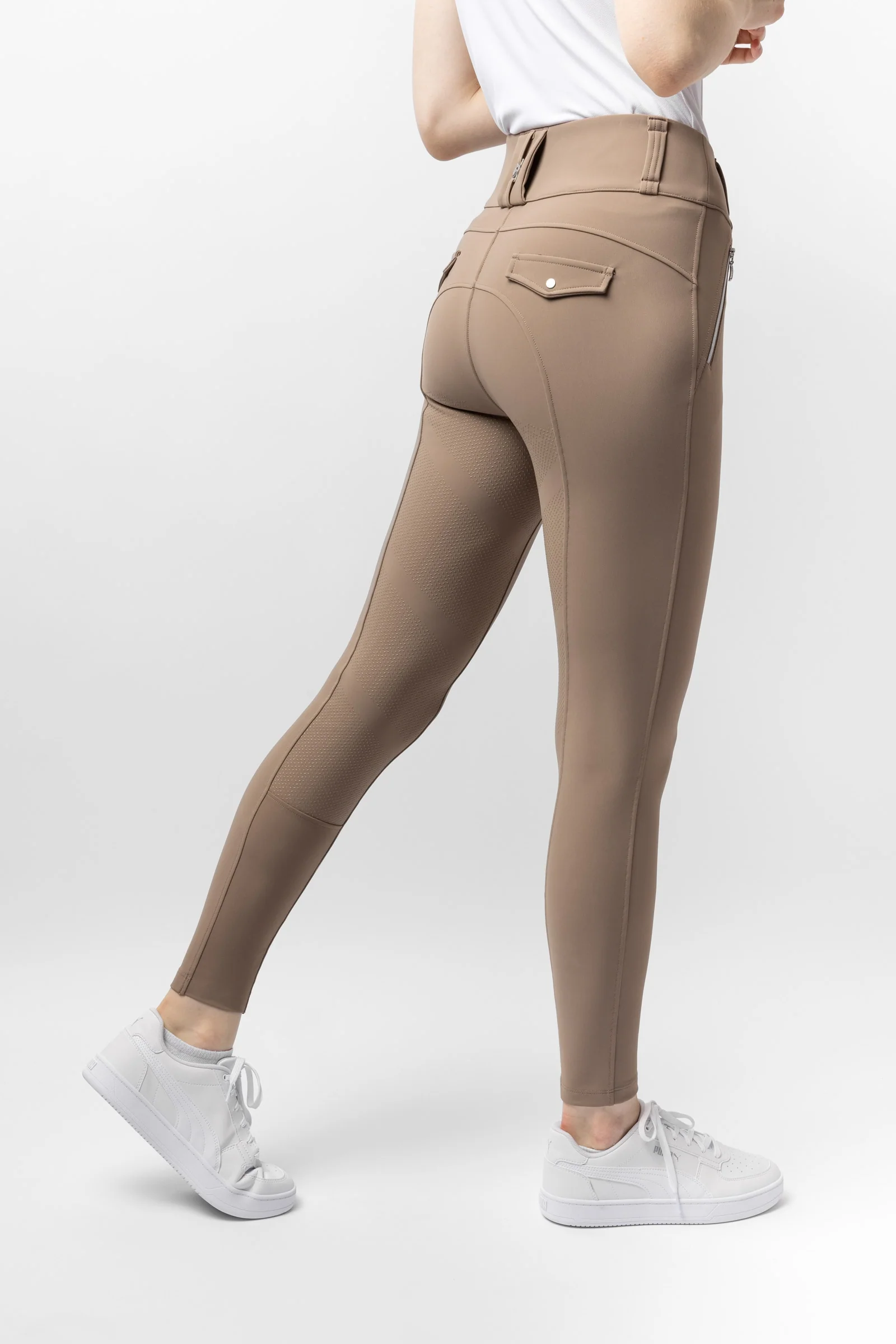 Enya Bryczesy Fullgrip Thermo Mud brown 42