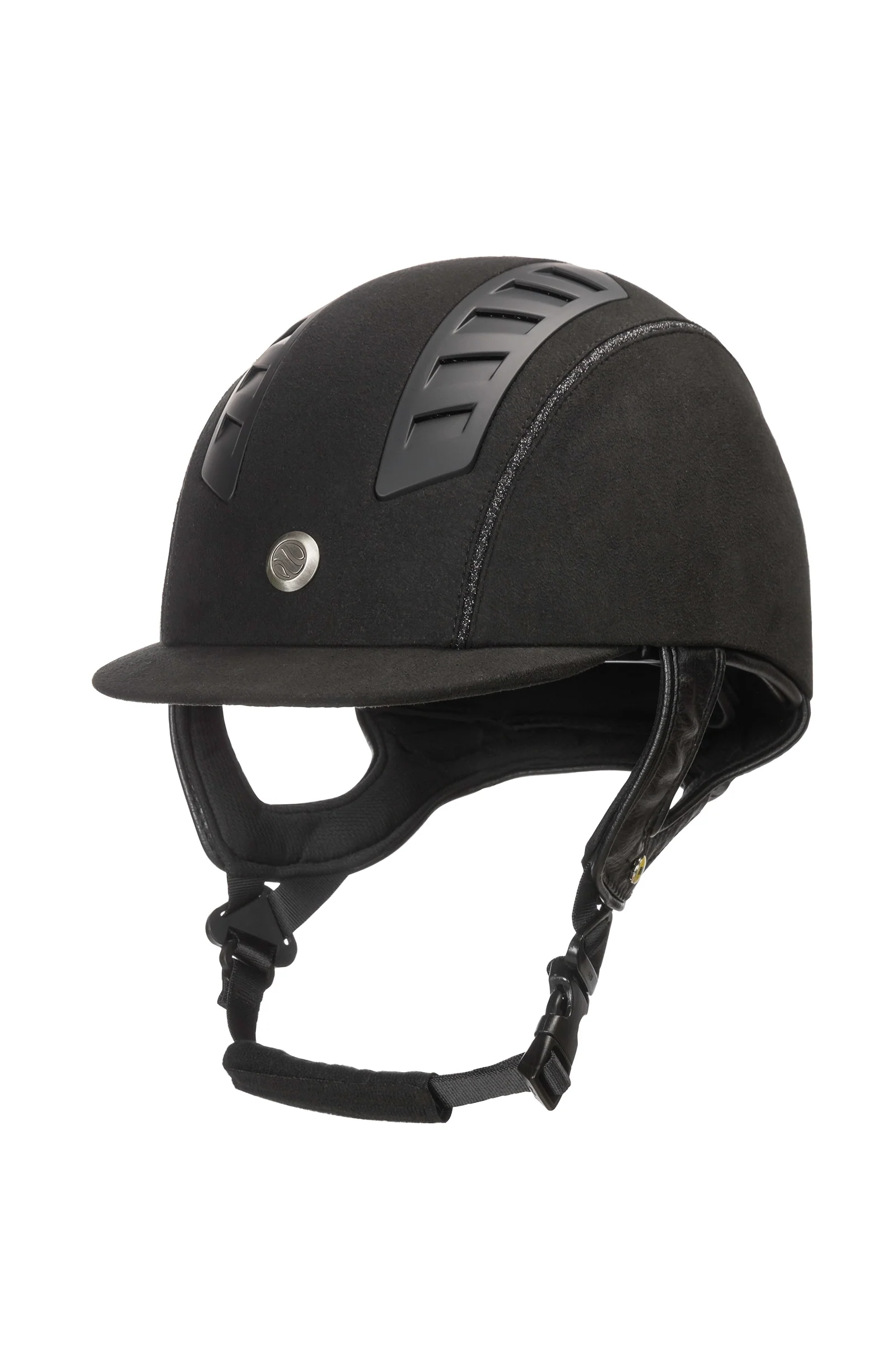 Kask jeździecki EQ3 MIPS z mikrofibrą Black 56