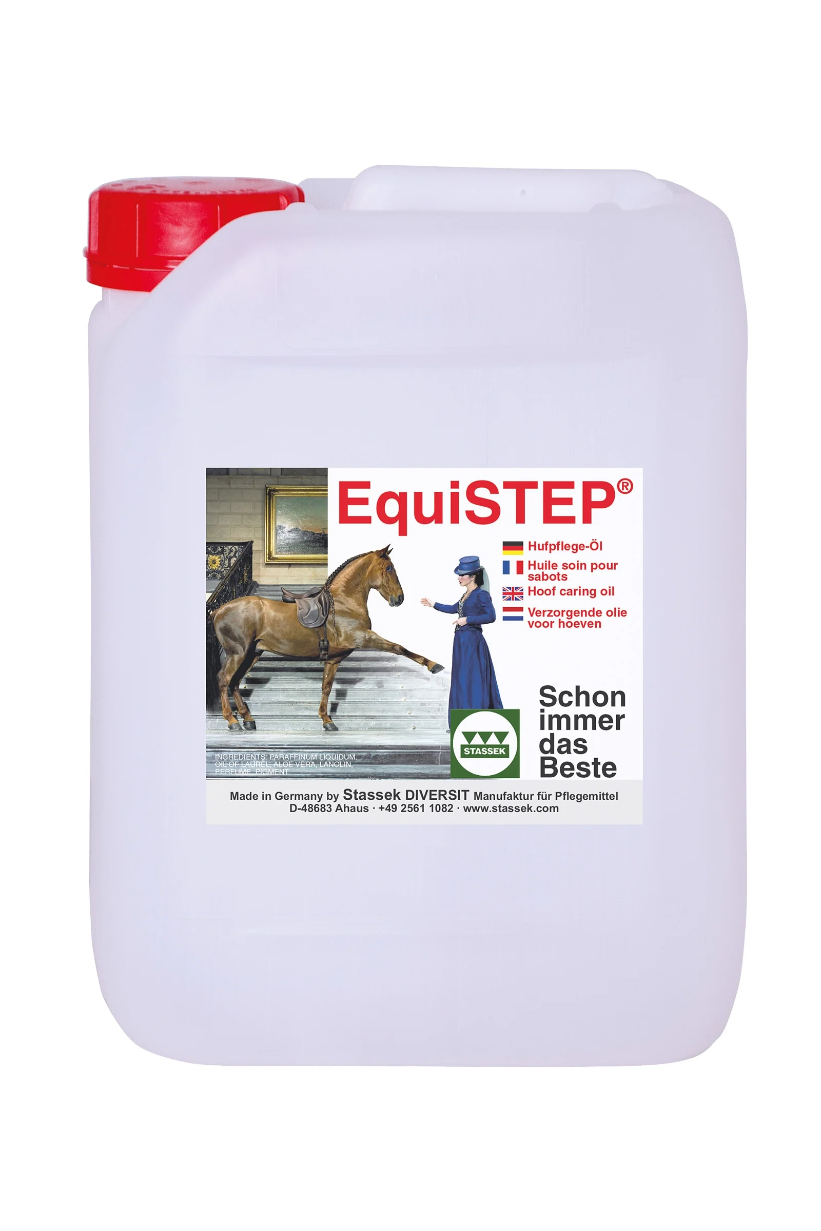 EquiSTEP Pojemnik na olej do kopyt, 2,5 litra Dark Green 2.5