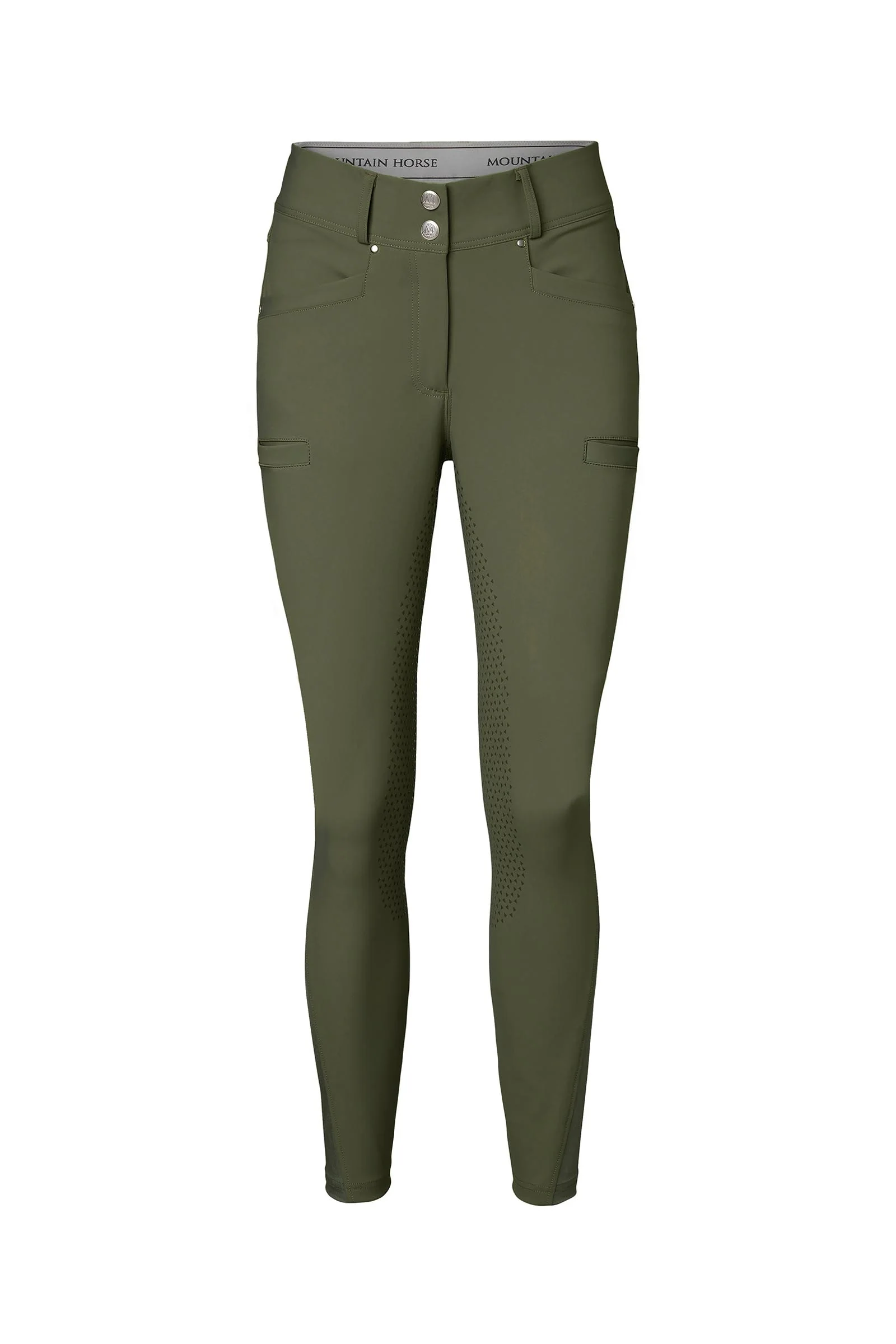 Estelle GTFS damskie bryczesy z pełnym gripem Green 36