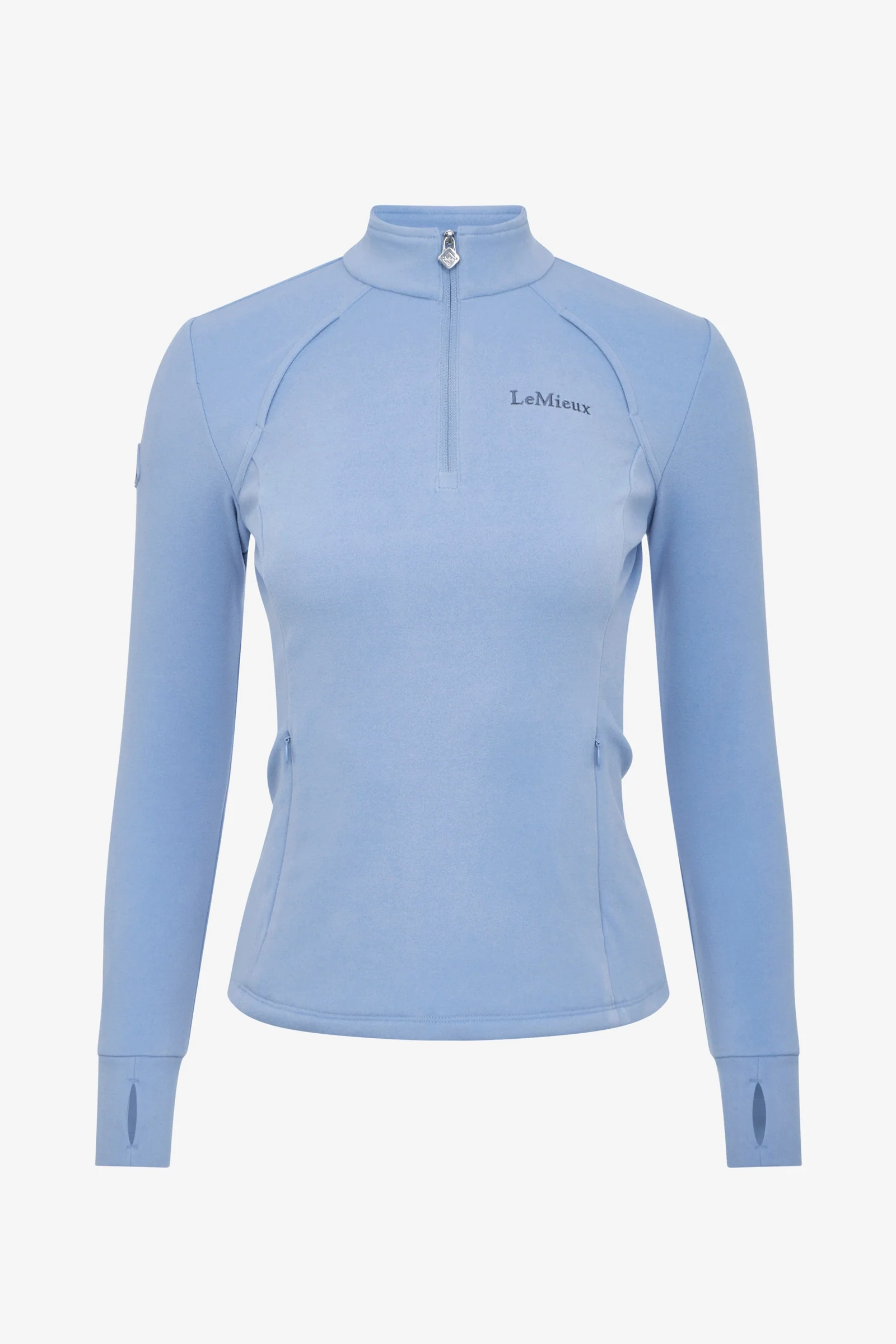 Frances damski polar z zamkiem ćwierć Powder Blue 38