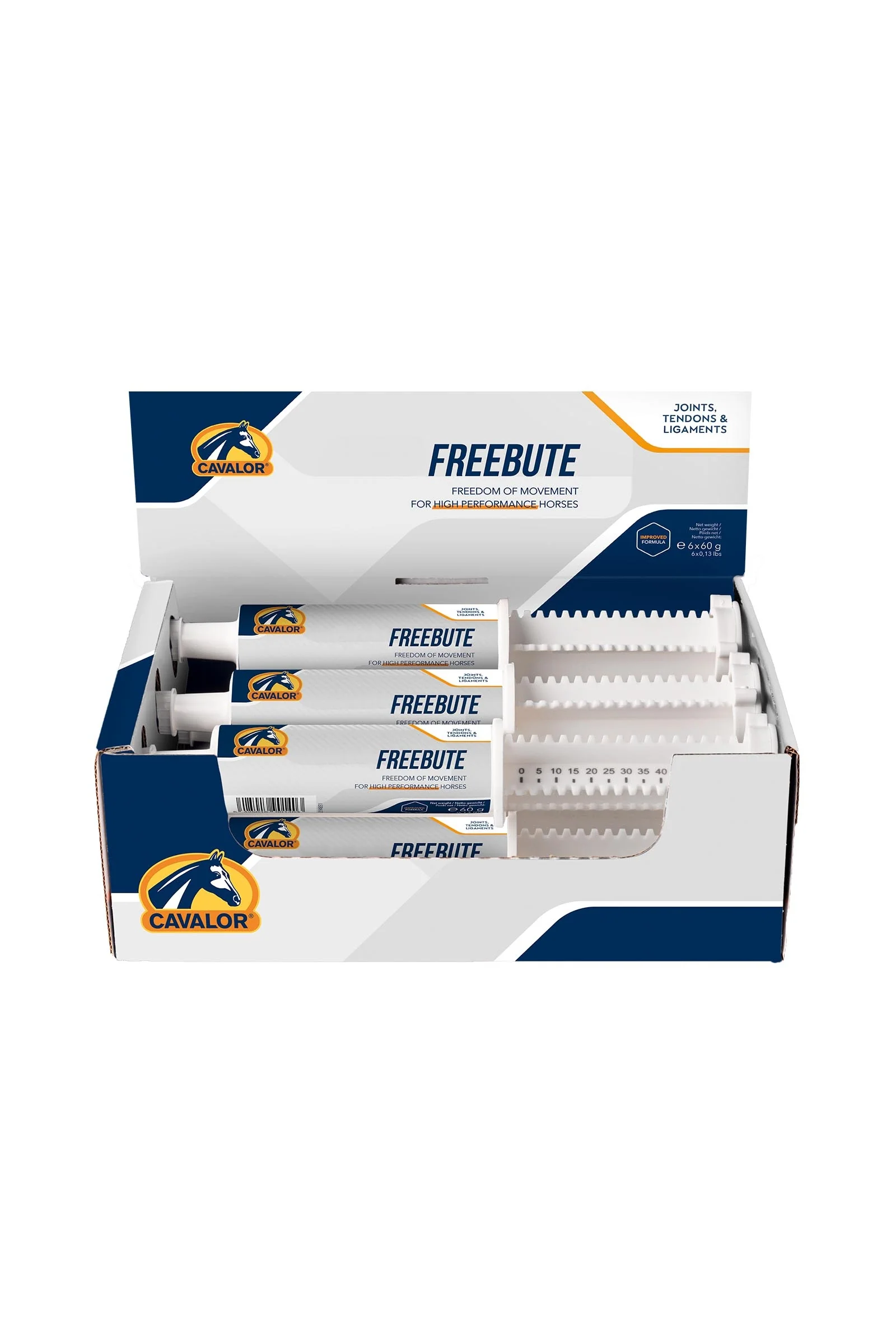 Pasta Freebute, stawy i ścięgna, 6x60g No Color 6x60