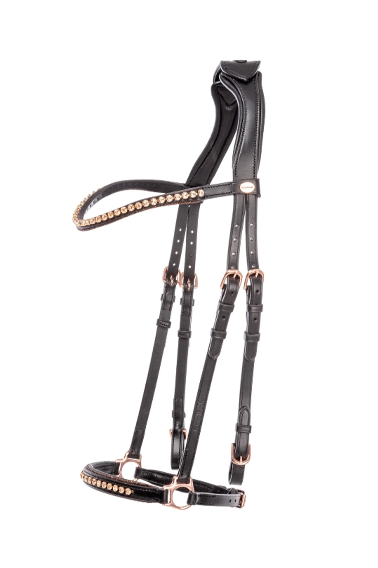 Freya ogłowie islandzkie Black/Rosé L