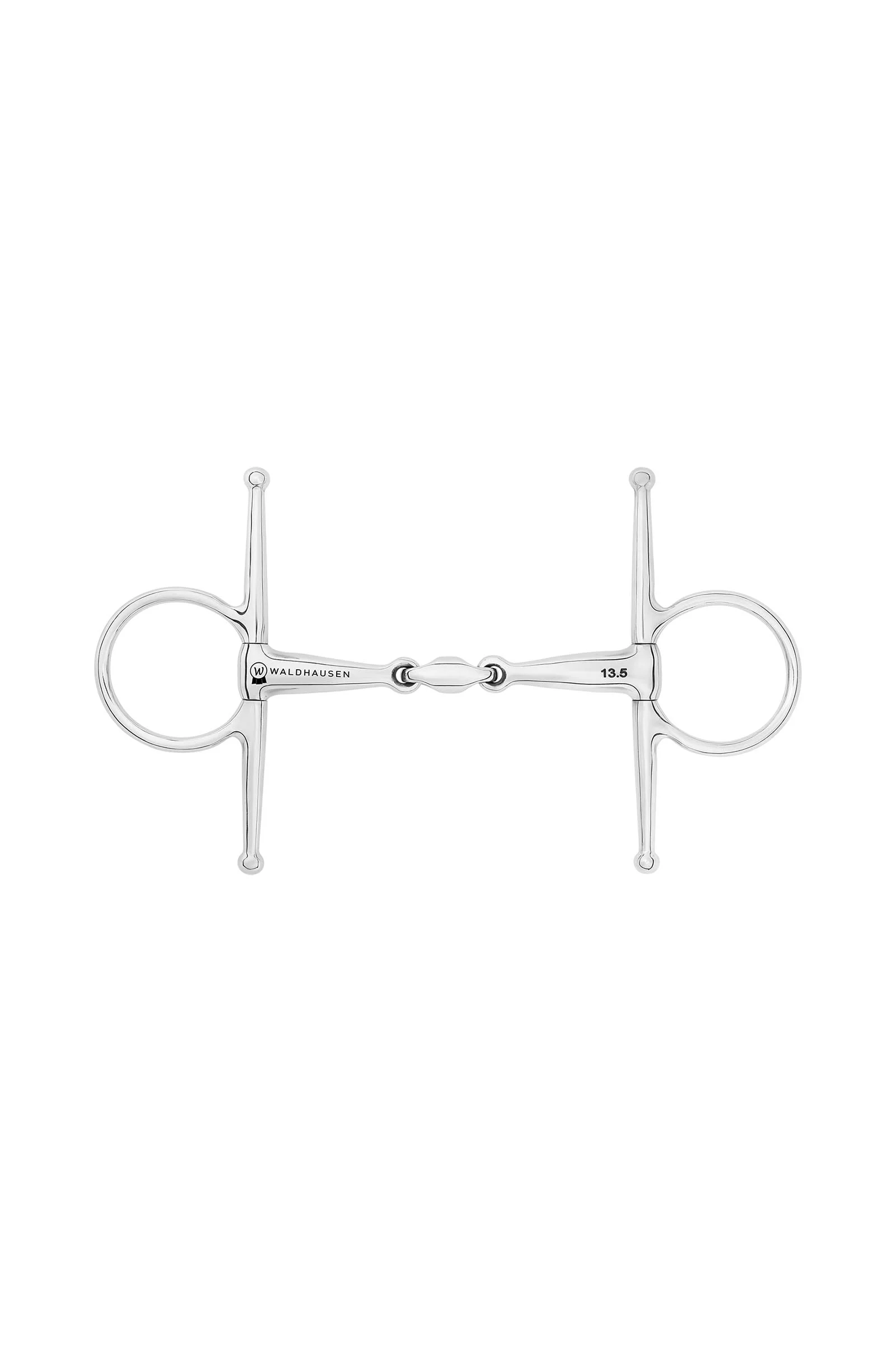 Wędzidło z wąsami, podwójnie łamane, stal nierdzewna, 14 mm No Color 115 mm