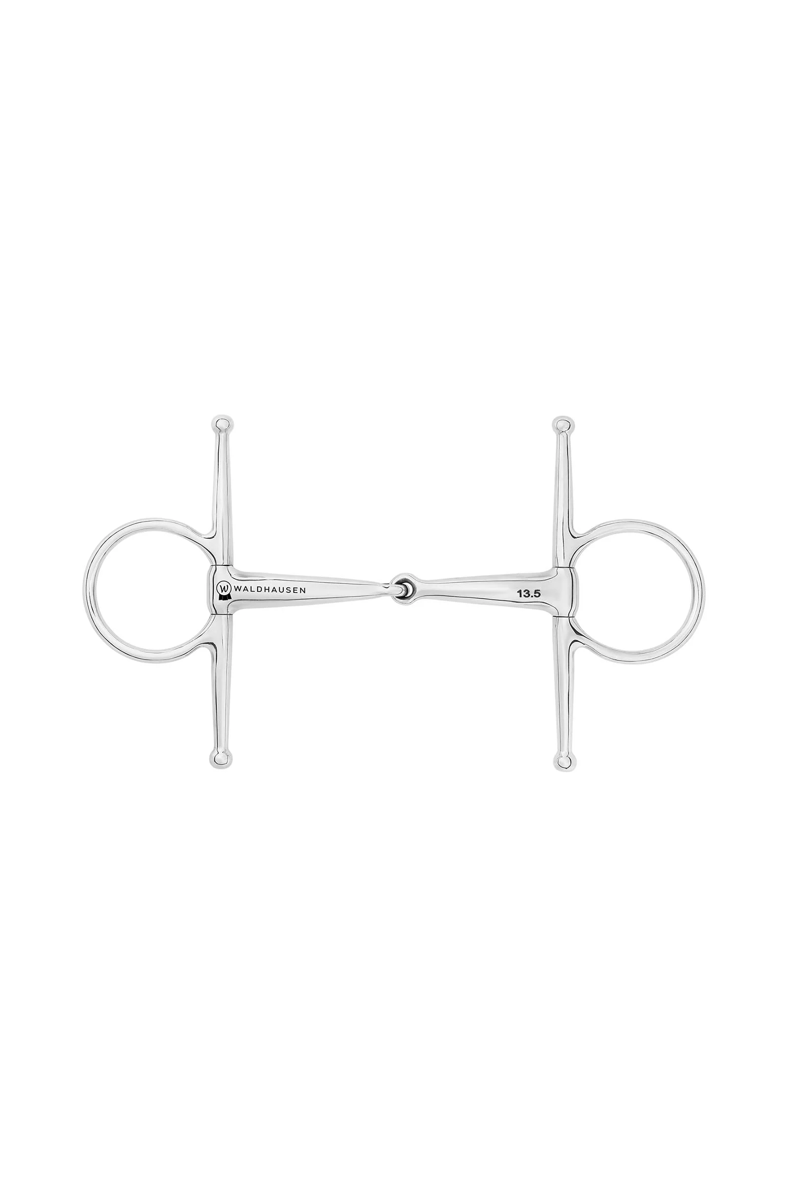 Wędzidło z wąsami, pojedynczo łamane, stal nierdzewna, 14 mm No Color 115 mm