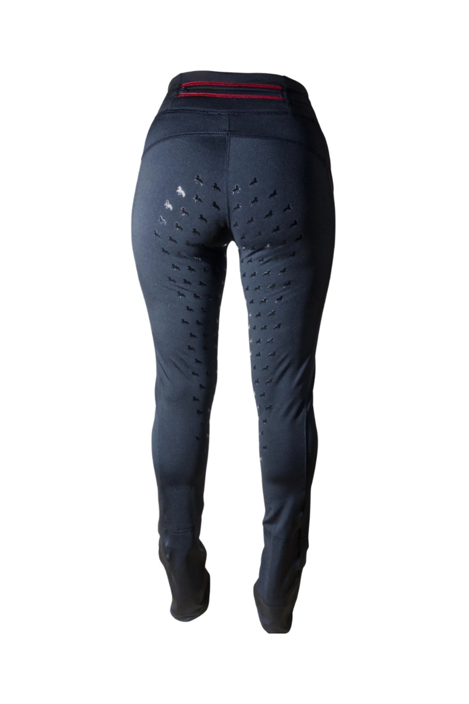 Galdur Damskie jodhpur legginsy jeździeckie z pełnym gripem Black 40