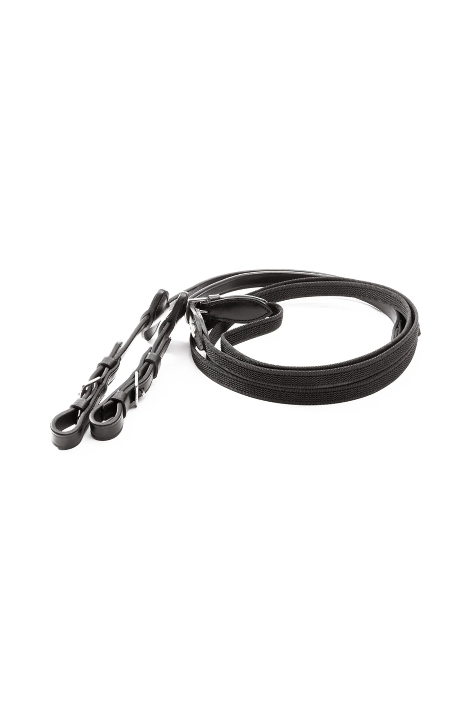 Gumowane wodze Classic, bez taśmy Black F
