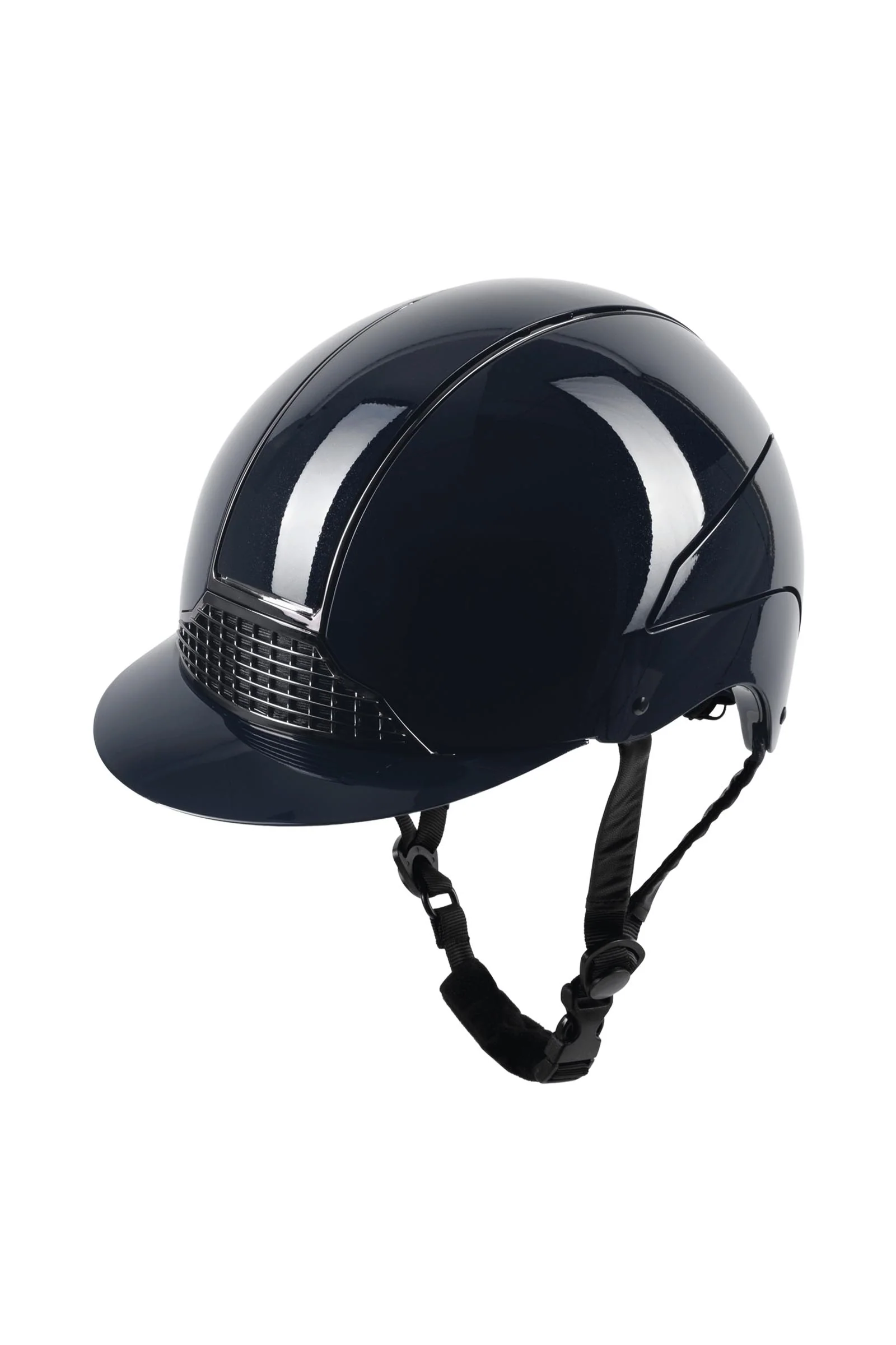 H24 kask jeździecki GLOSSY Blue Glossy 57-59