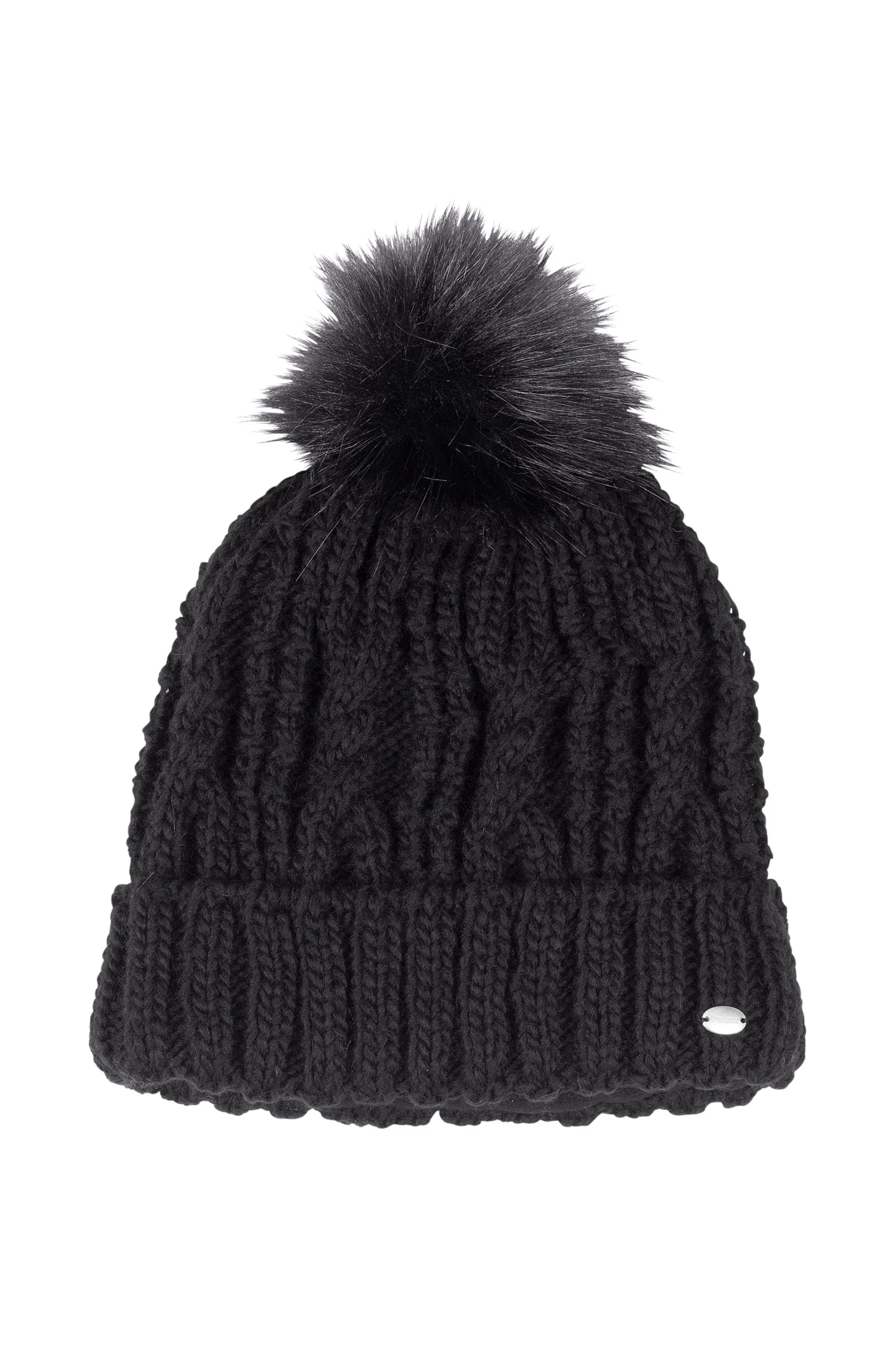 Czapka z pomponem Black 53-55