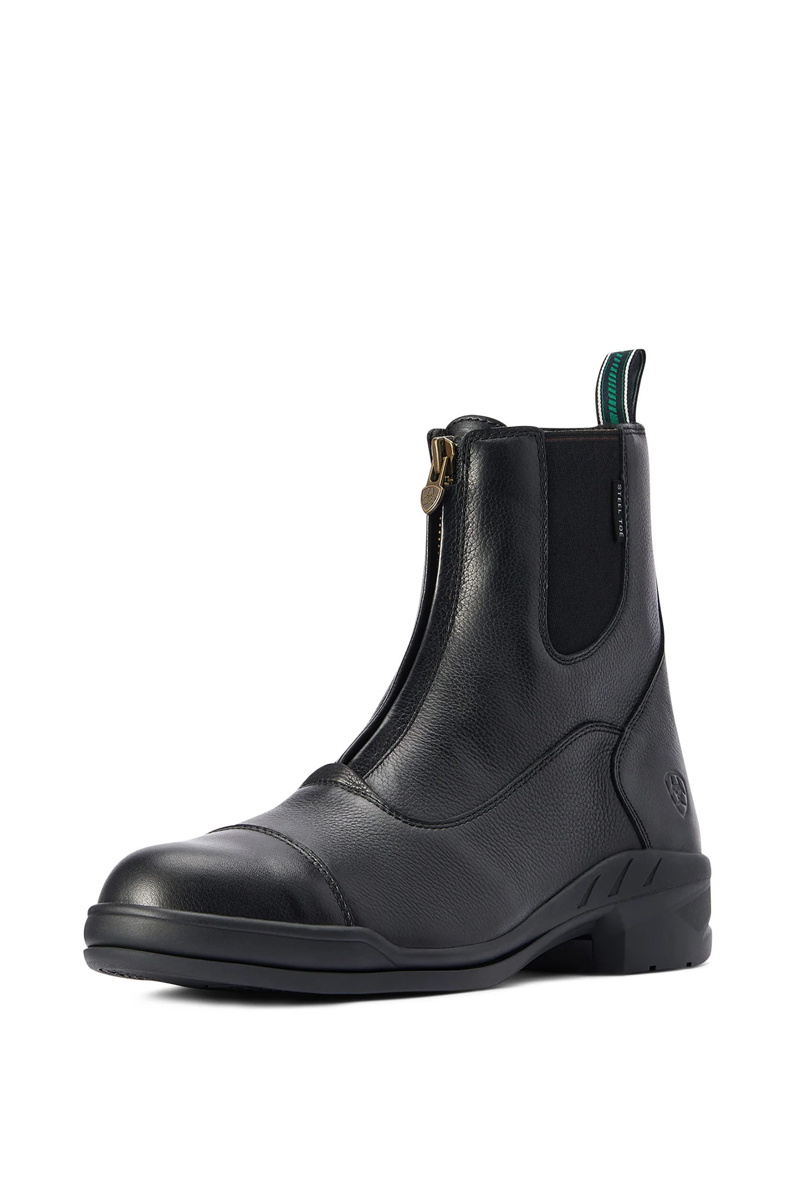 Heritage IV Zip Steel Toe męskie kozaki z krótką cholewką i stalowym noskiem Black 47