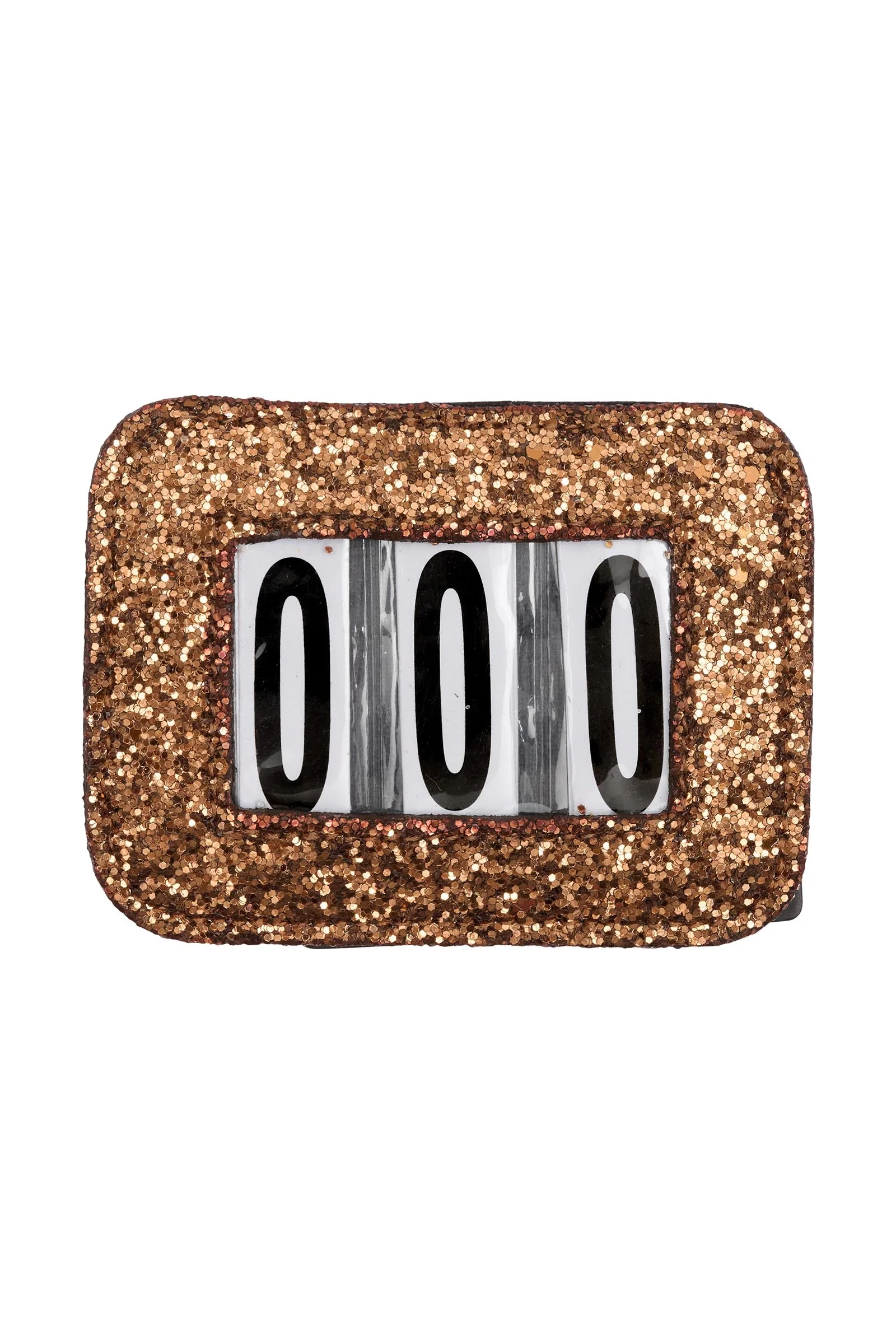 HorseGuard Competition Number Set Glitter Brown Glitter Rozmiar uniwersalny
