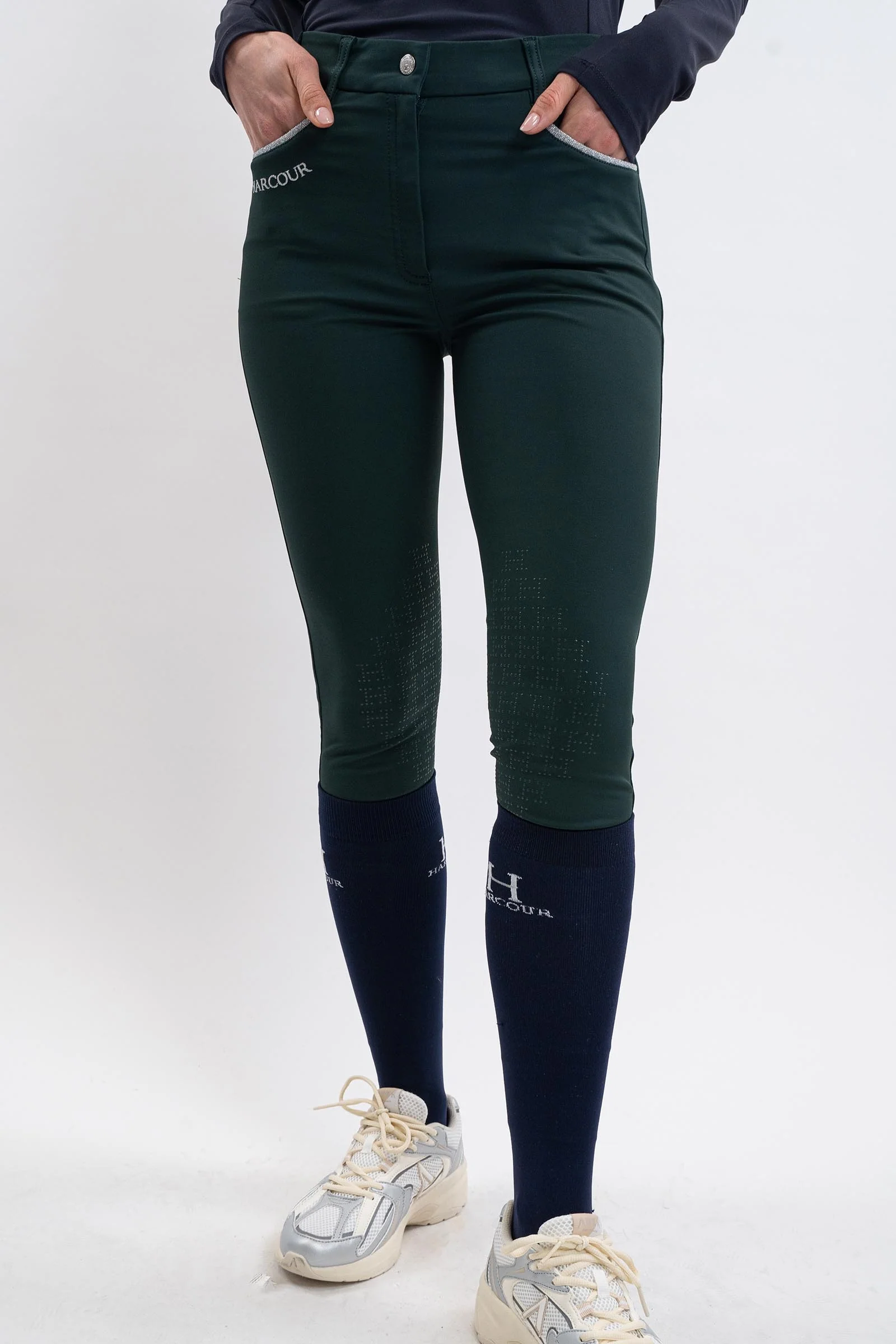 Jaltika Bryczesy damskie z lejem Fix Grip Jungle (JungleGreen) 32