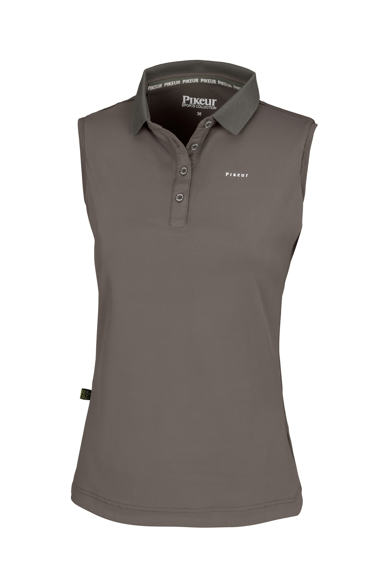 Jarla Damska techniczna koszulka polo Fossil Brown 42