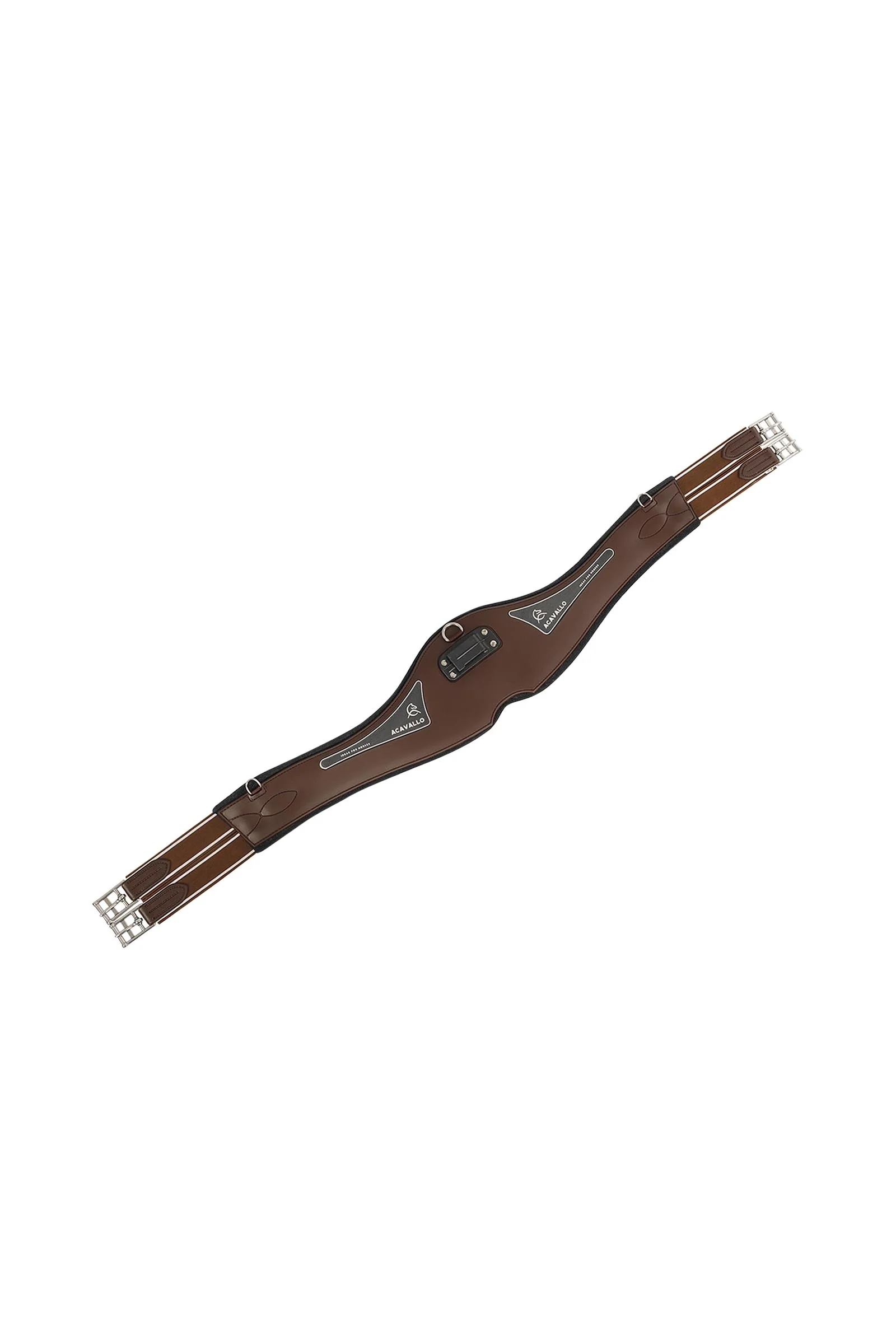 popręg skokowy z żelem Dark Brown 120 cm