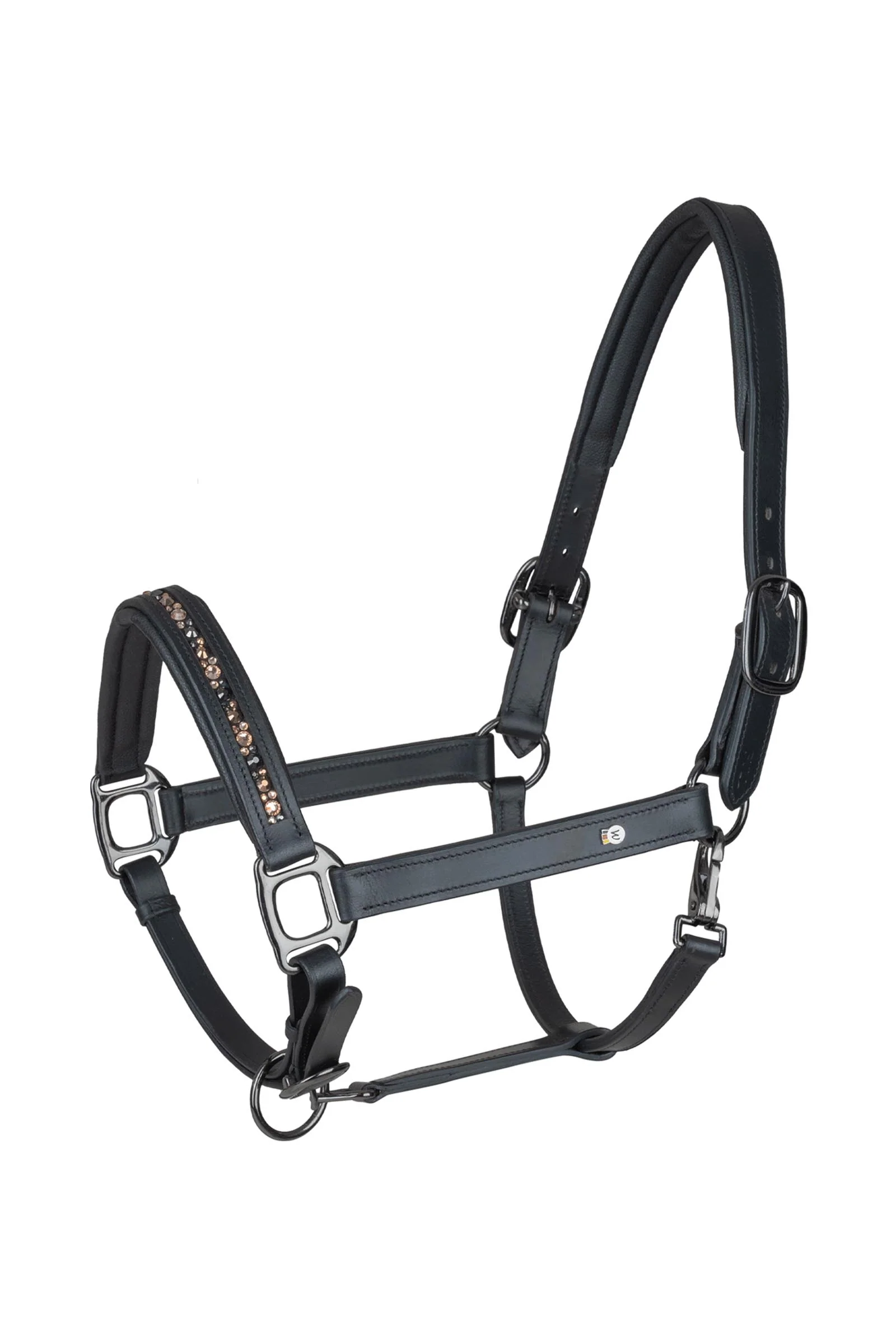 X-Line Crystal Skórzany Kantar Black/Grey C