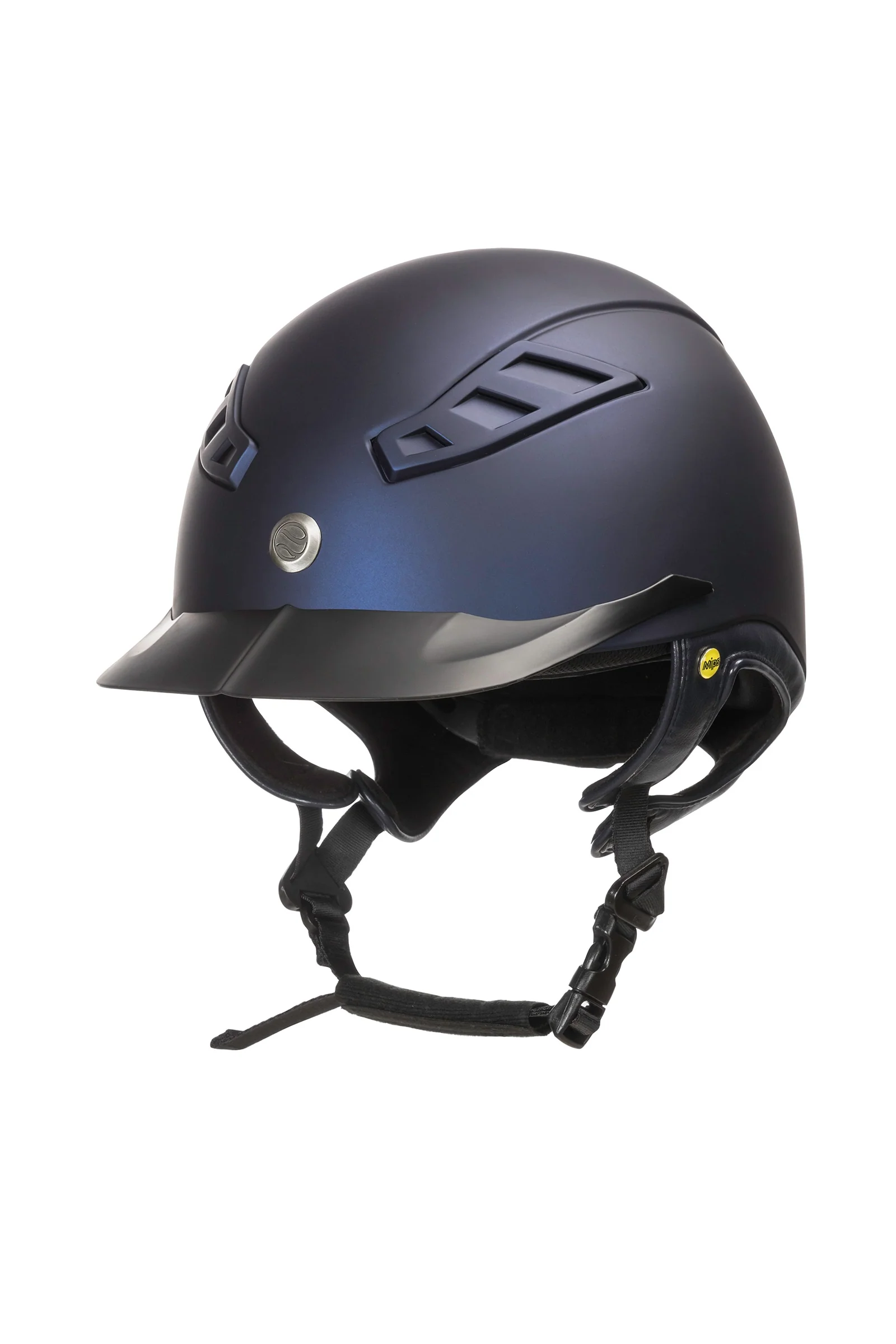 Kask jeździecki EQ3 MIPS Lynx Smooth Top Blue M