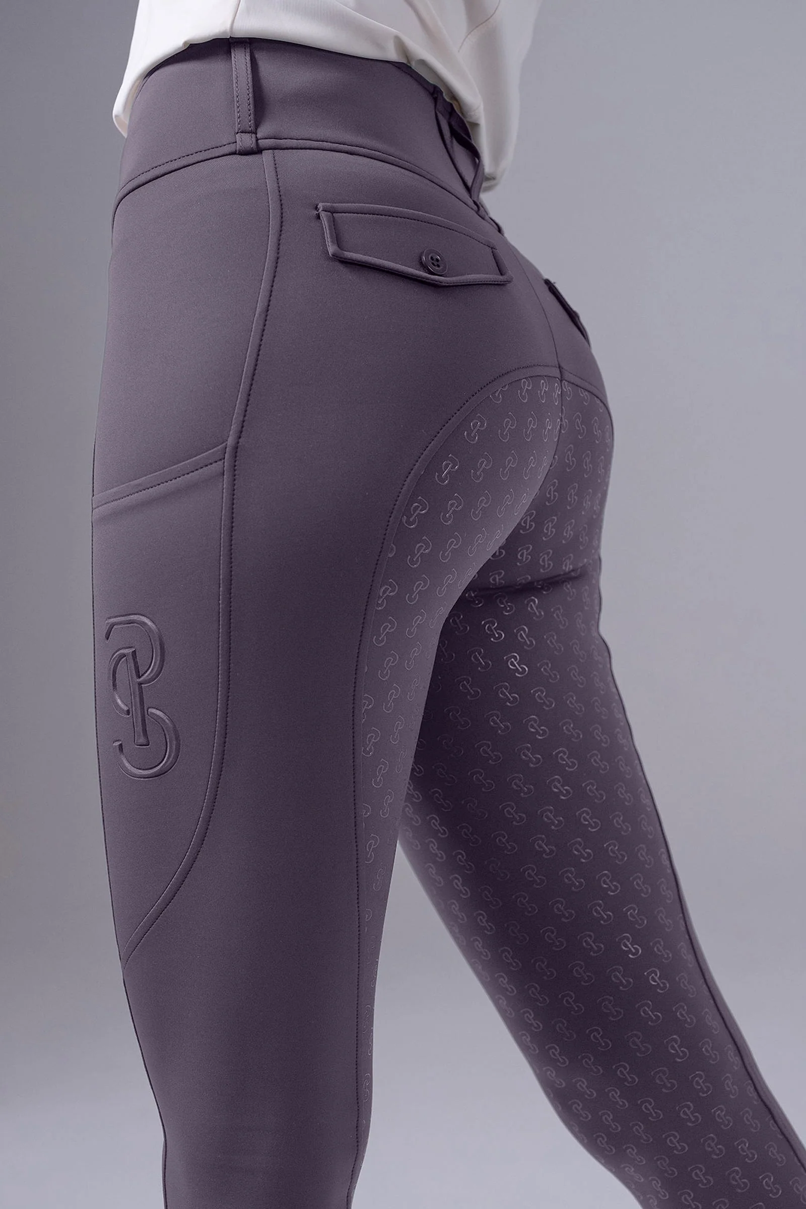 Katja FG legginsy jeździeckie Lava Grey XS