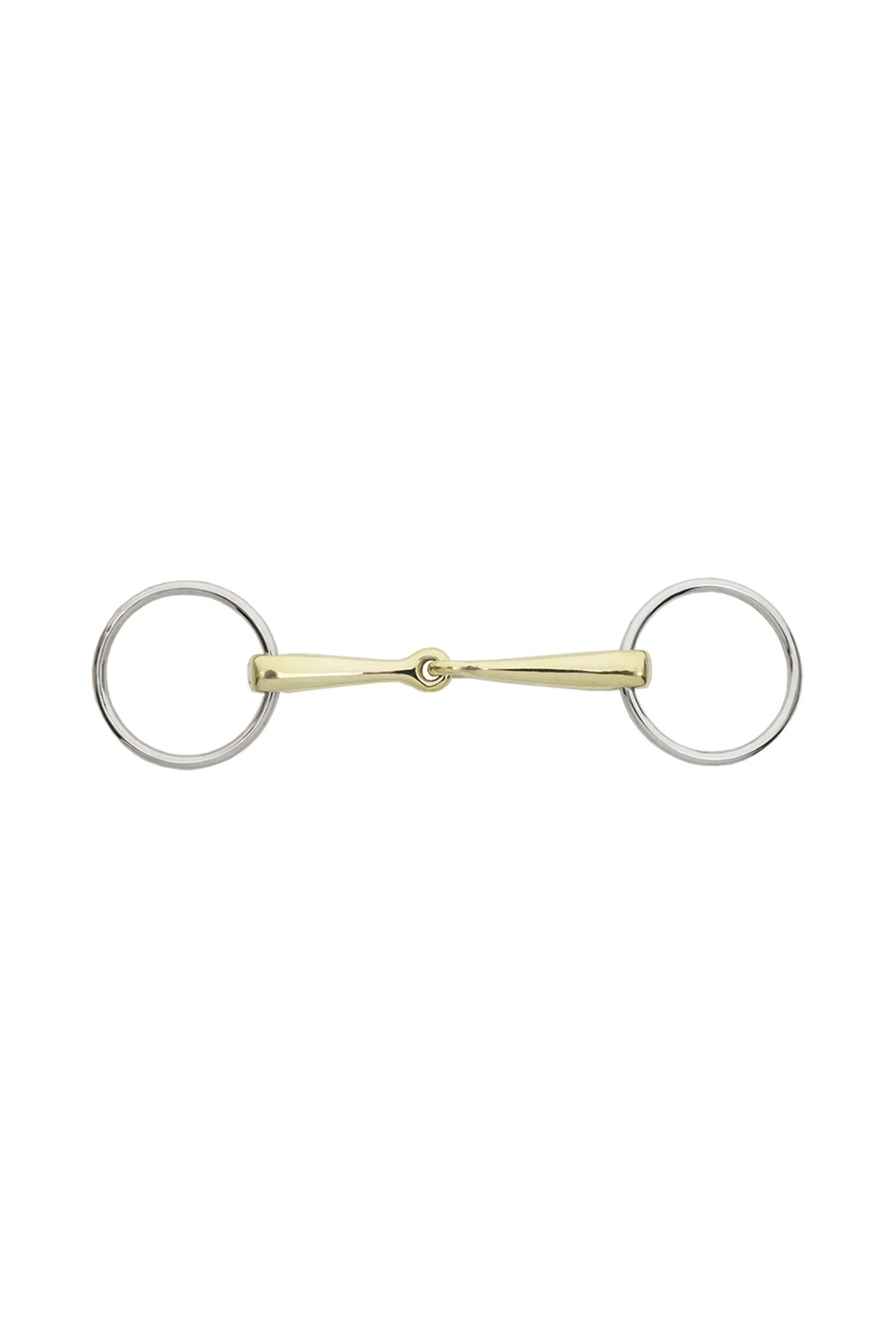 KavalBit Double Jointed Loose Ring Snaffle Silver 105 mm