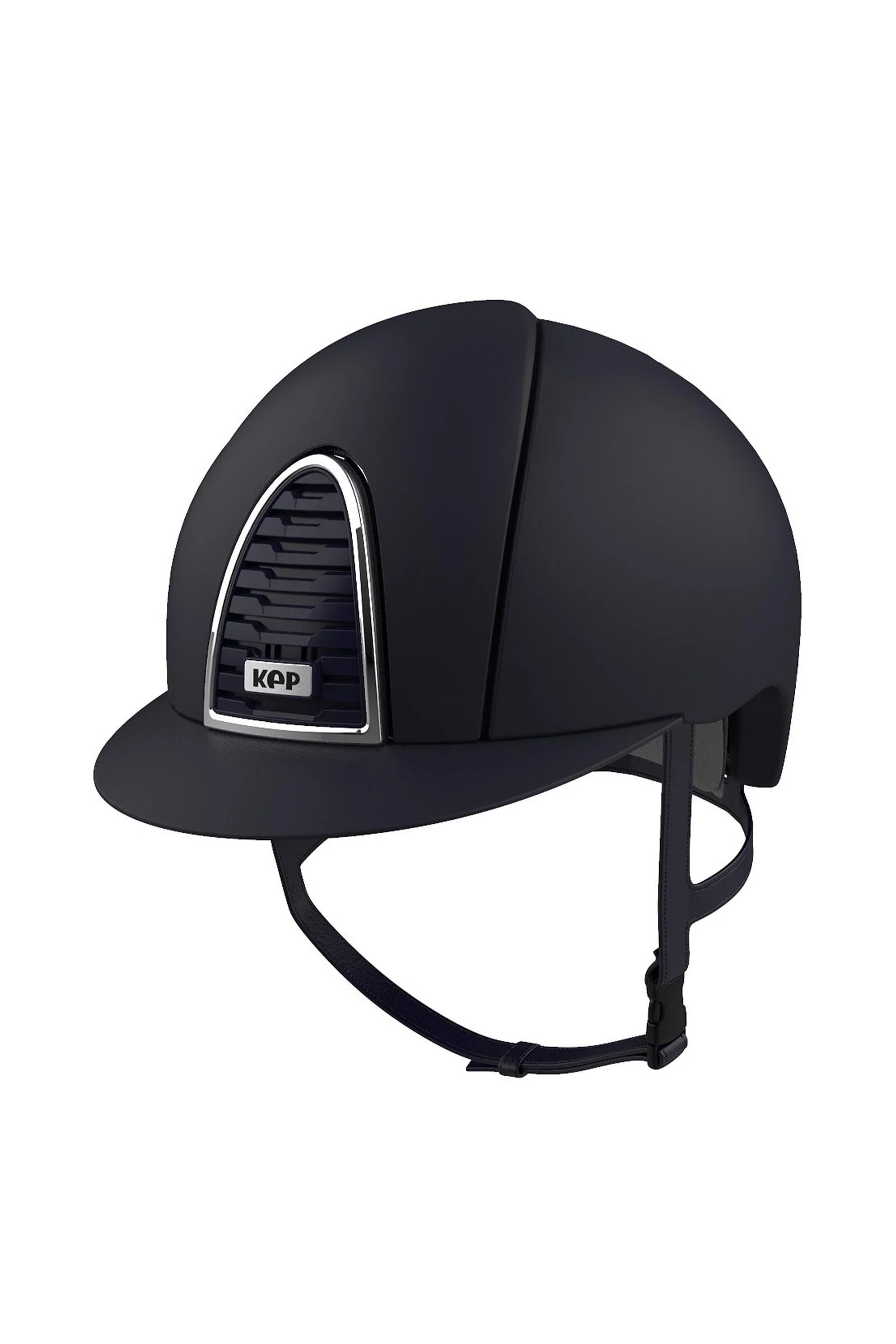 KEP Cromo 2.0 Textile/Raw kask jeździecki z dodatkowym daszkiem, kompatybilny z aplikacją Blue 059-x-062