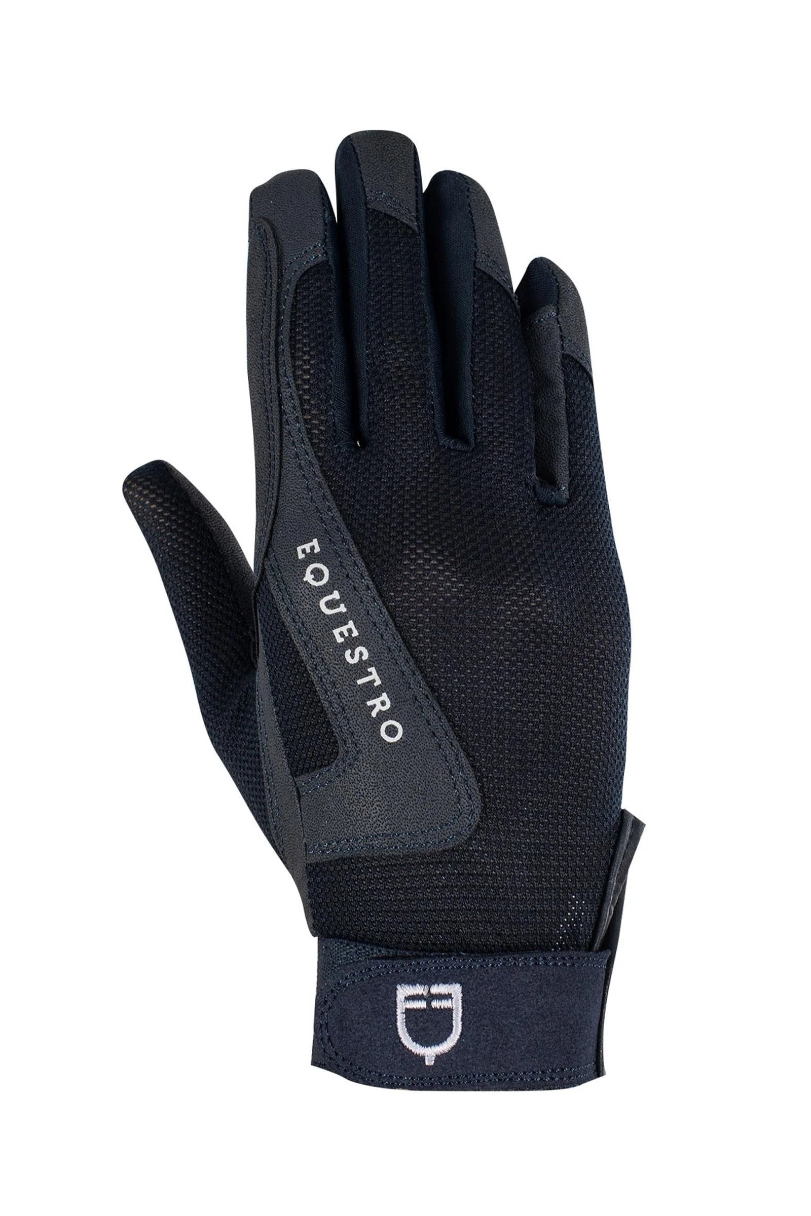 rękawiczki jeździeckie dziecięce materiał techniczny Navy 012-x-014