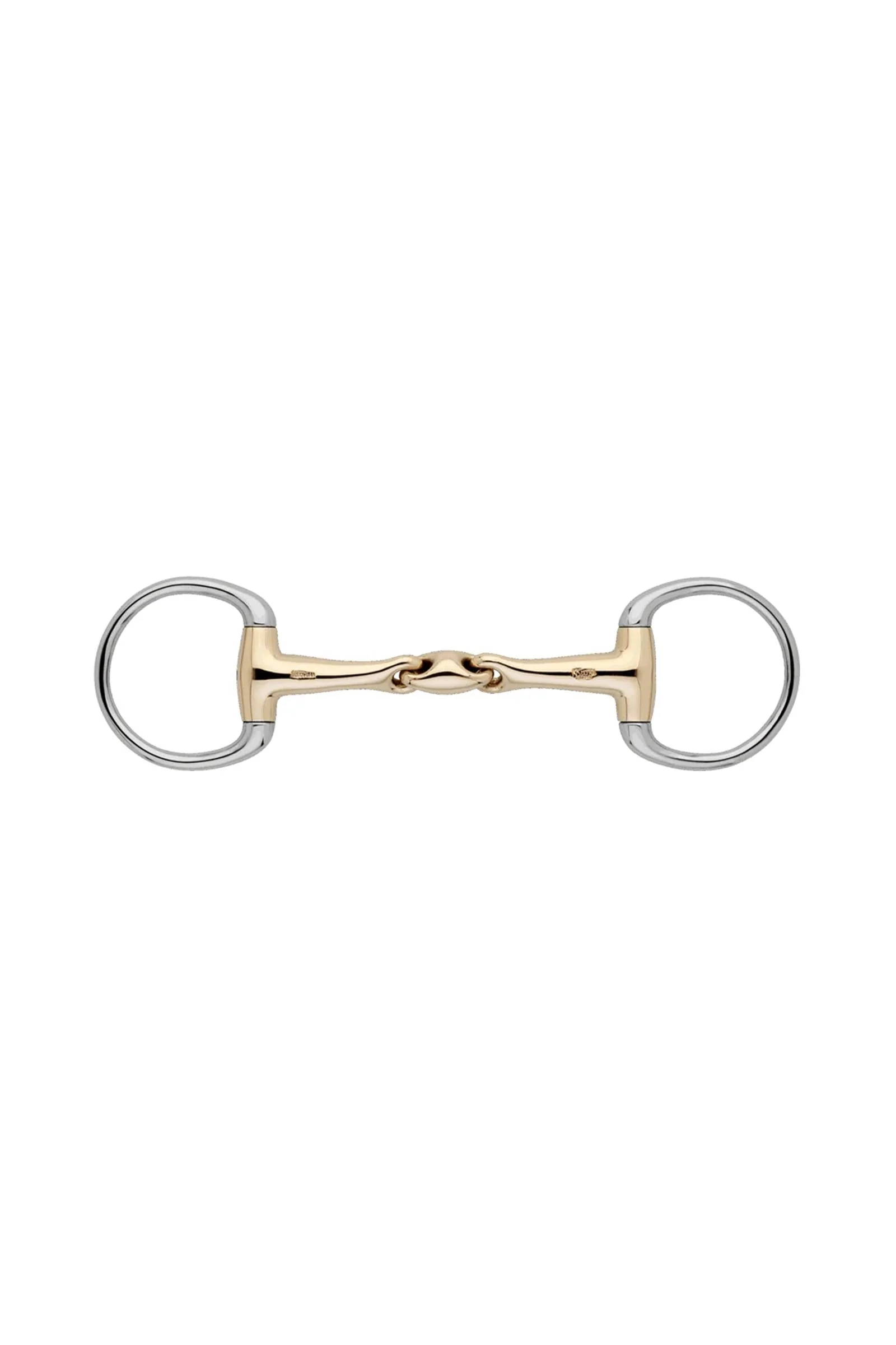 KK Ultra wędzidło oliwkowe, podwójnie łamane, 16 mm, Sensogan Silver/Gold 145 mm
