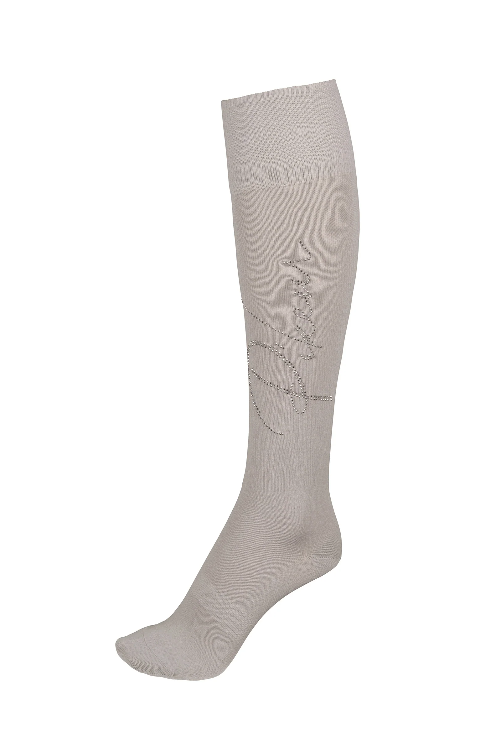 Podkolanówki z ćwiekami Light Grey 35-37