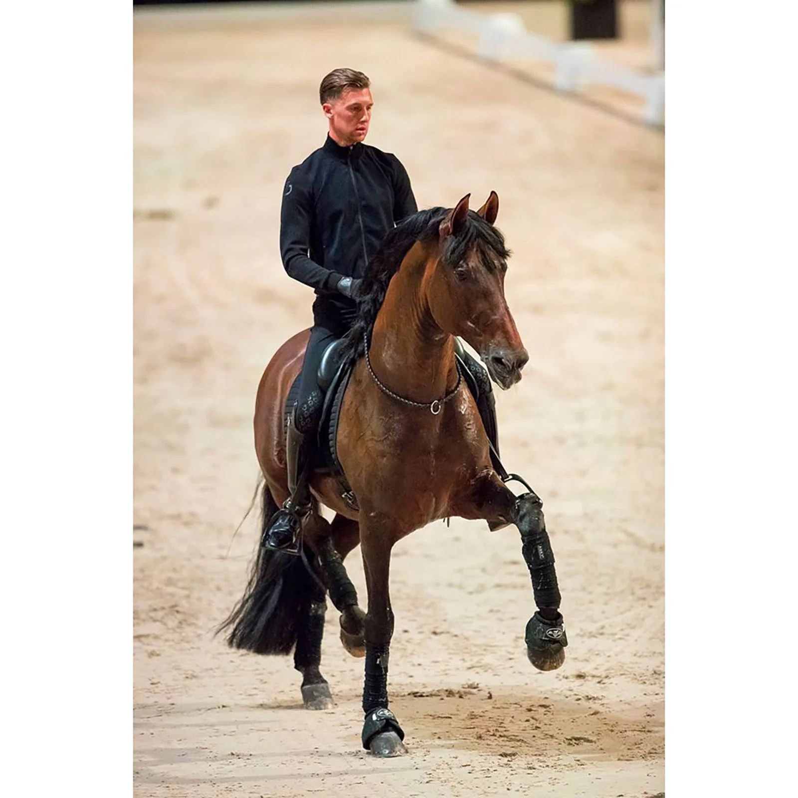 Lina na szyję FRA Freedom Riding Articles Kripton (system 1) z plecionej Skóra, 15 mm Brown 130