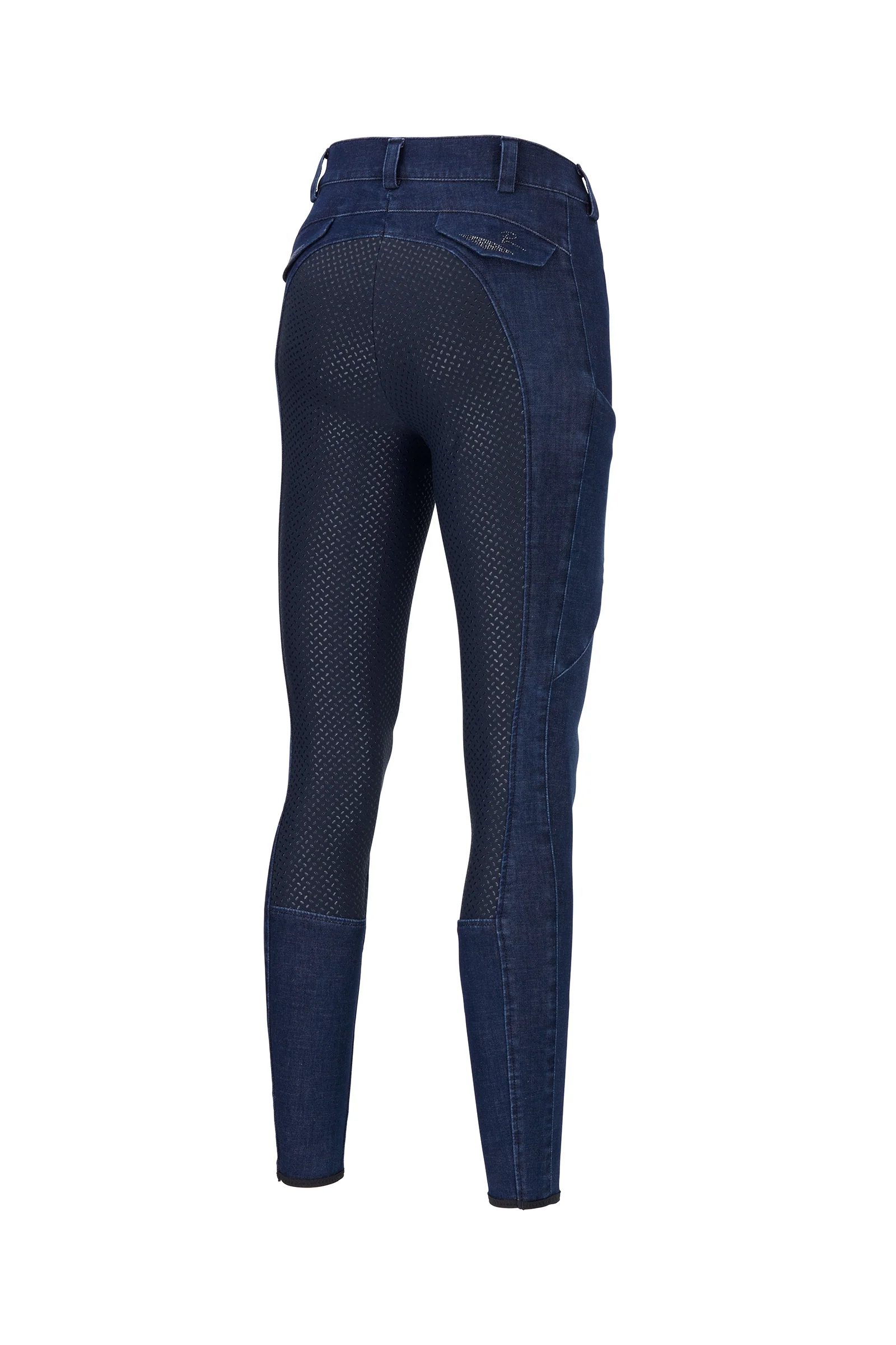Damskie bryczesy jeansowe Laure z pełnym lejem Denim Blue 32
