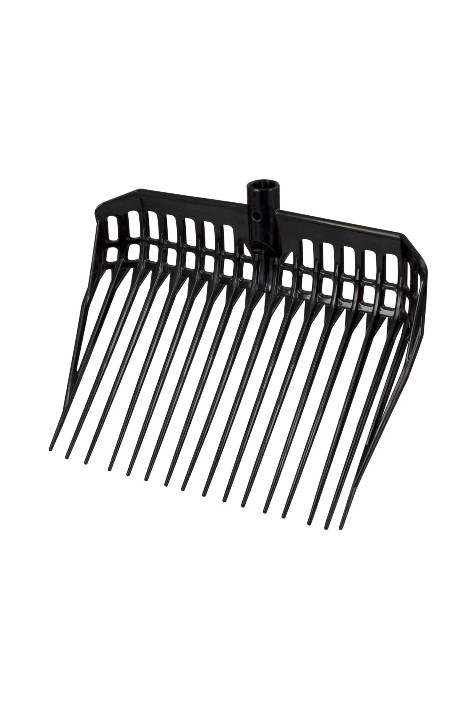 Widły do ściółki EcoFork z metalowym uchwytem i D-gripem black Rozmiar uniwersalny