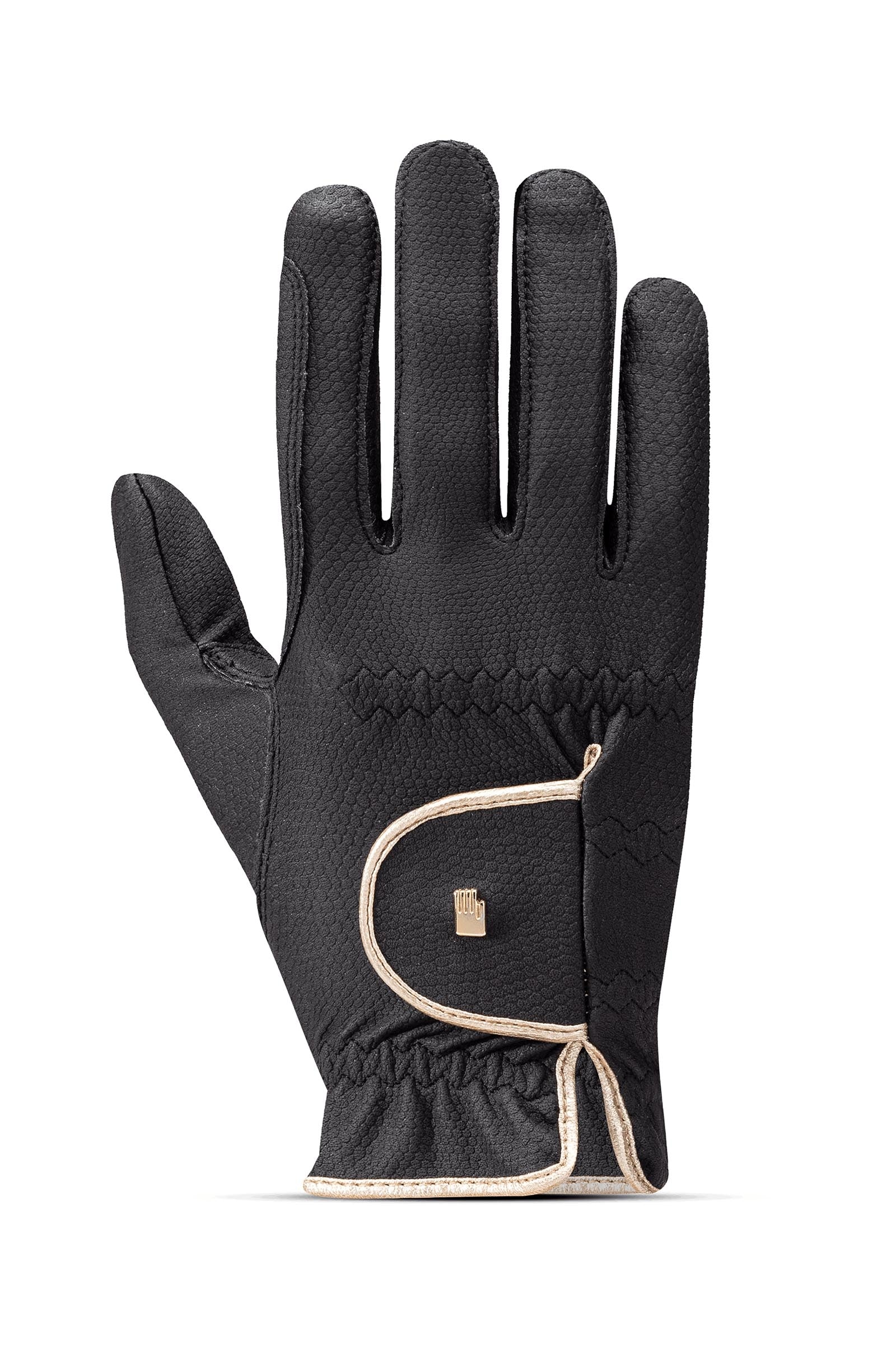 Rękawice jeździeckie Lona Black/Gold 7