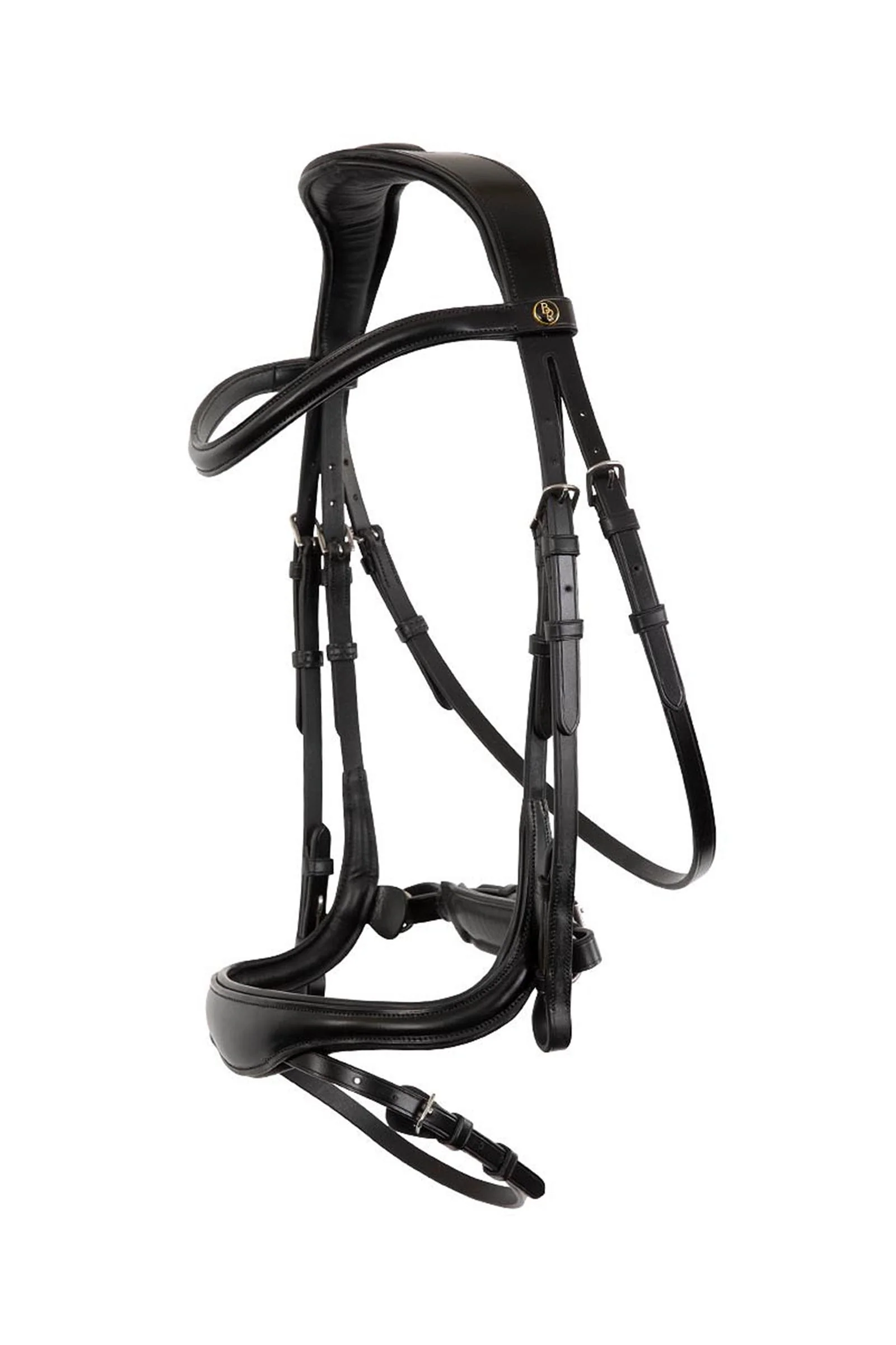 Longridge ogłowie Black/Silver F