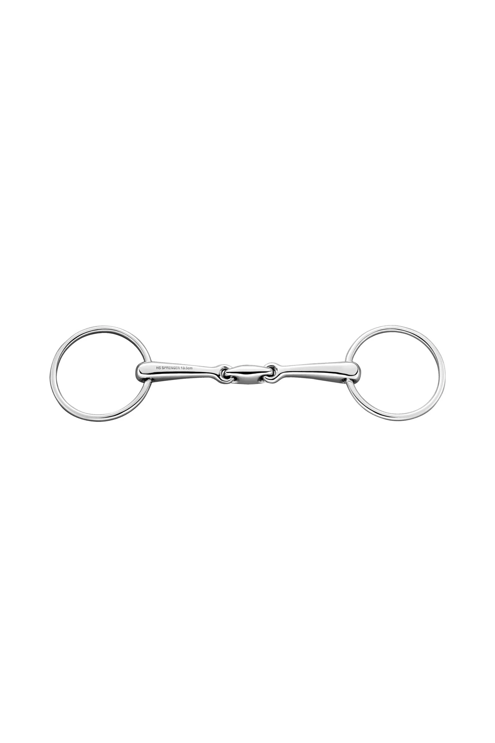 Max Control wędzidło podwójne z blok., podwójnie łamane, 12 mm, stal nierdzewna Metall 115 mm