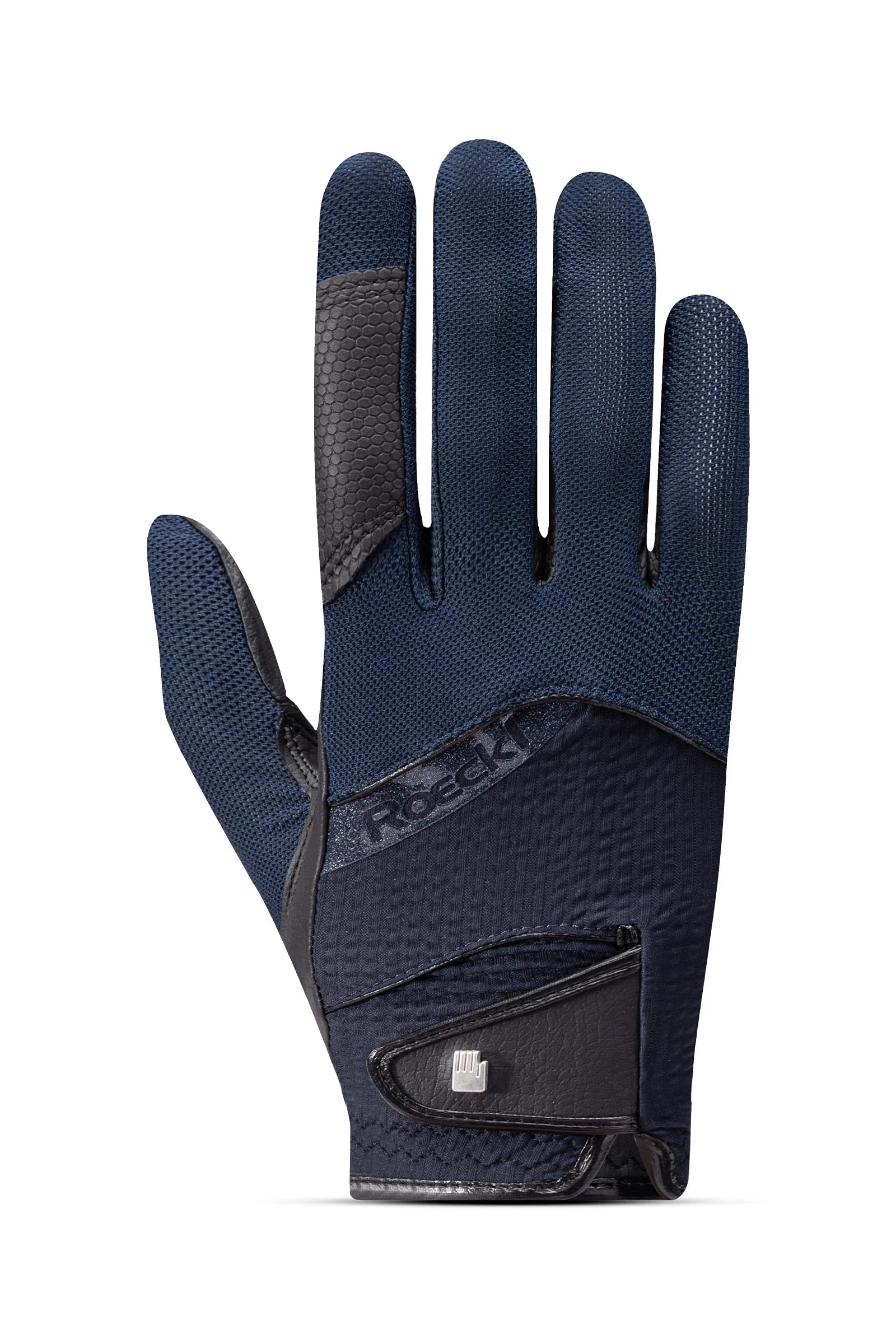 Millero rękawiczki jeździeckie Navy Night/Dark Navy 8