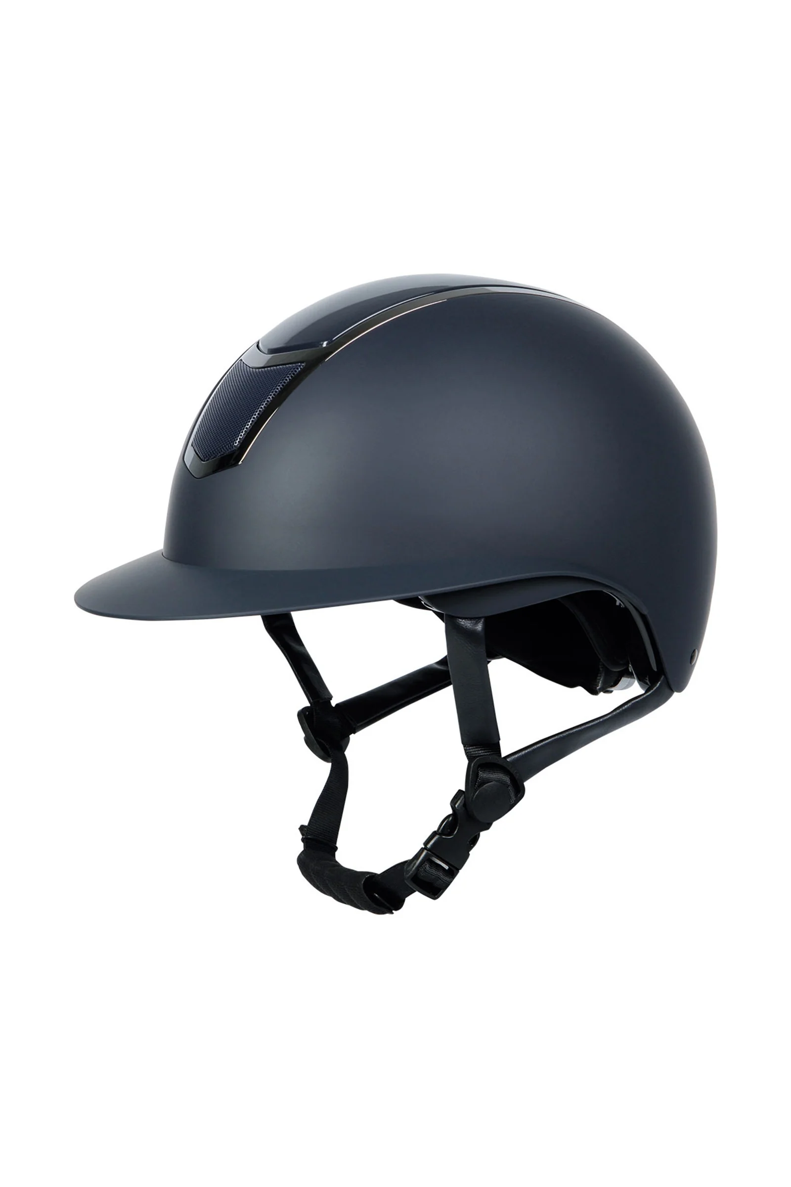Błyszczący kask jeździecki Mont Blanc Dark Blue 59-61