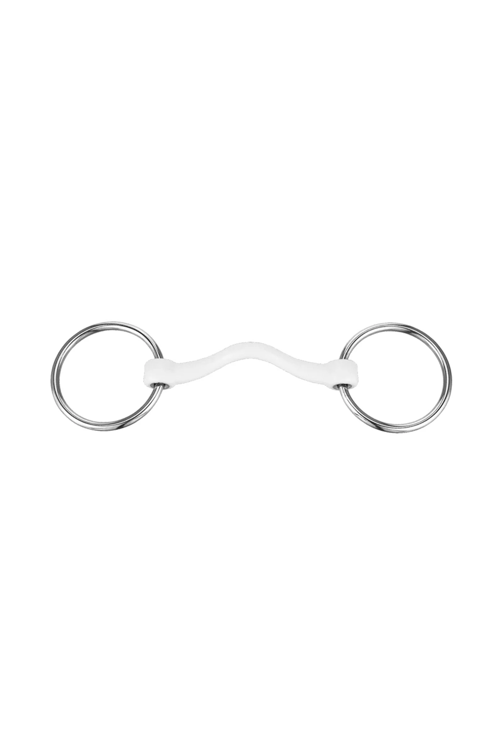Nathe CM wędzidło, miękka prosta z łukiem, 15 mm, termoplast Metall 130 mm