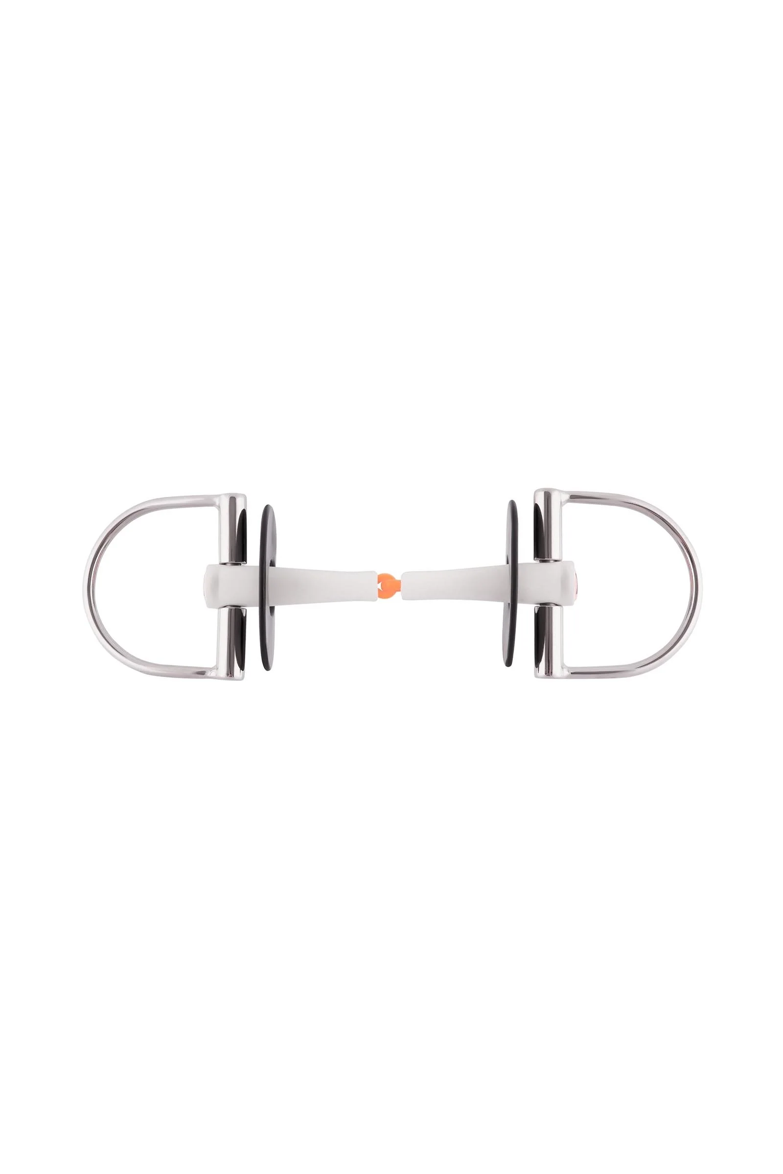 Nathe wędzidło D-ring, pojedynczo łamane, 18 mm, termoplast 115 mm