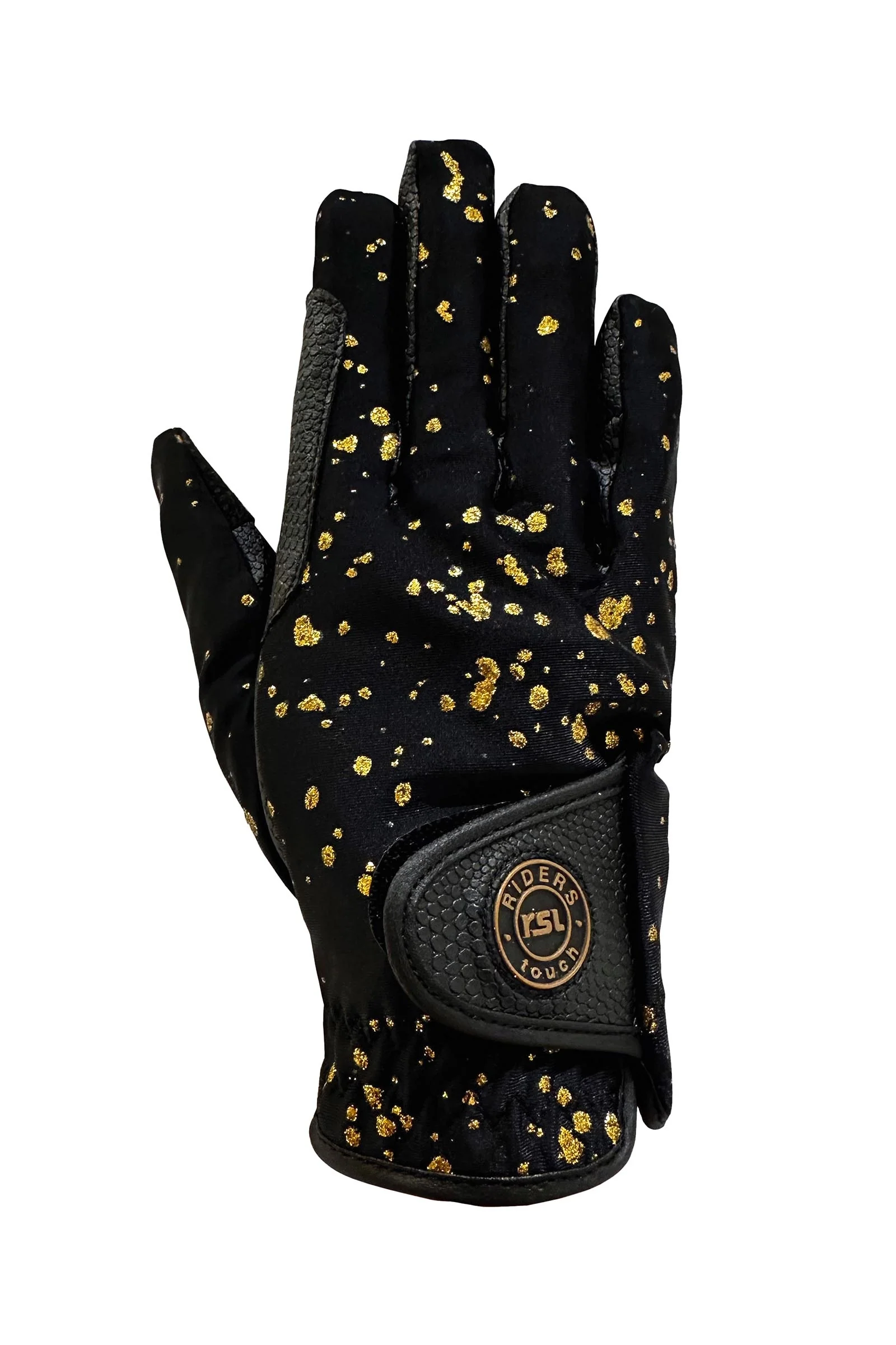 Nola Ice dziecięce zimowe rękawiczki jeździeckie Black/Gold 6,5