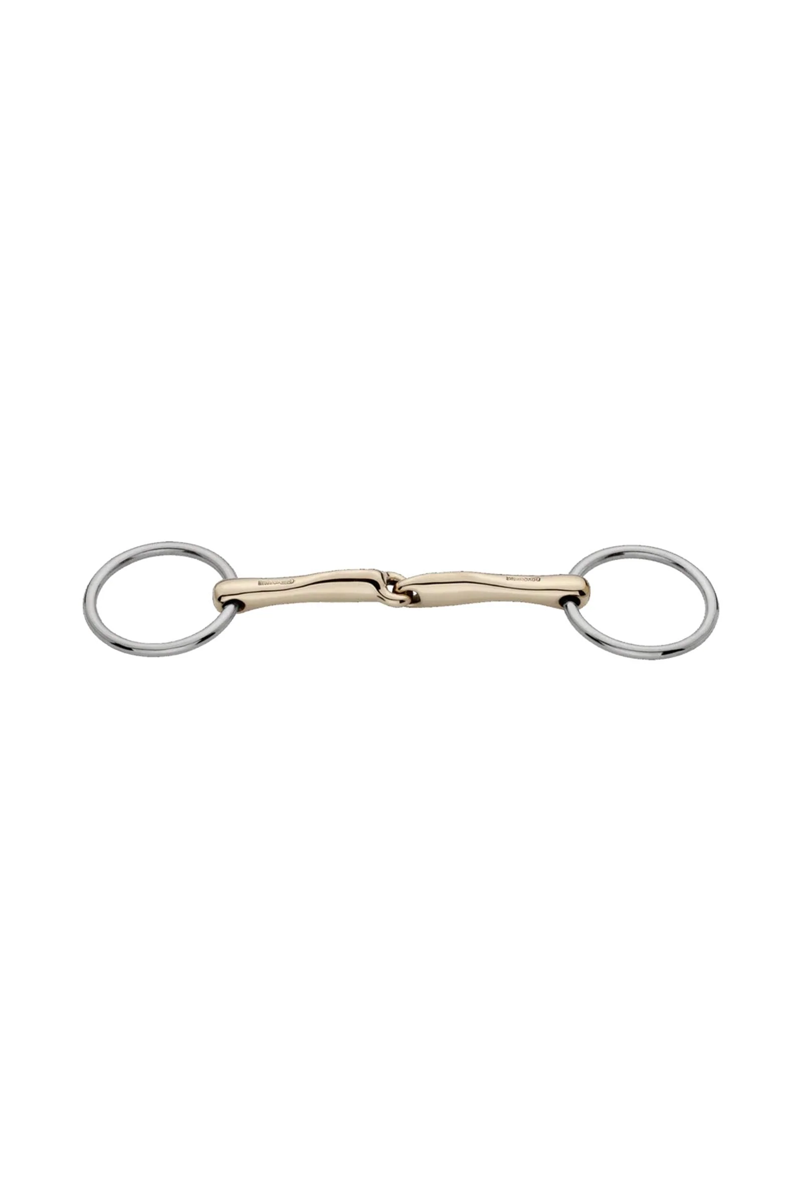 Novocontact islandzkie wędzidło podwójne, pojedynczo łamane, 14 mm, Sensogan Metall 125 mm
