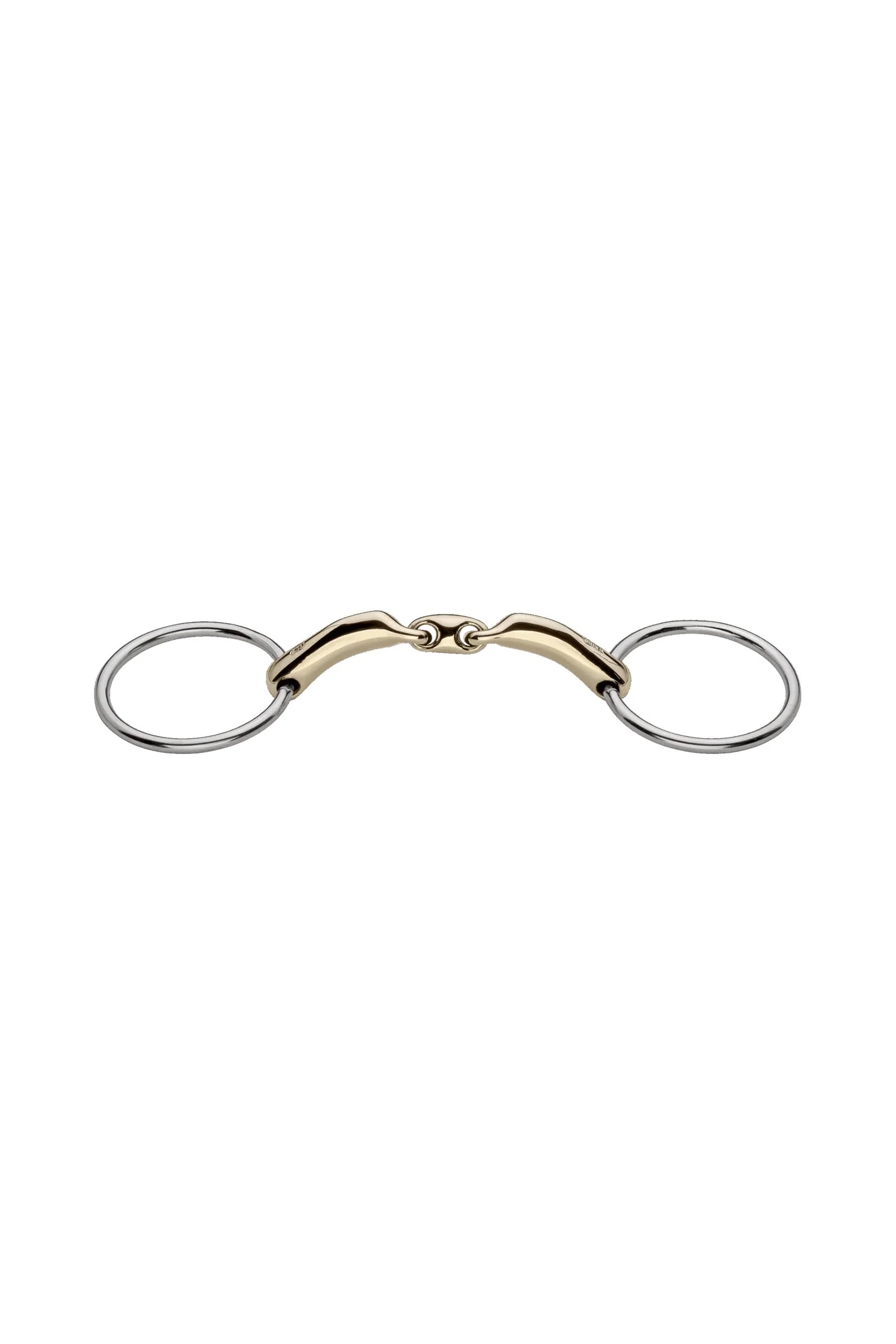 Novocontact wędzidło, podwójnie łamane, 14 mm, Sensogan Metall 115 mm