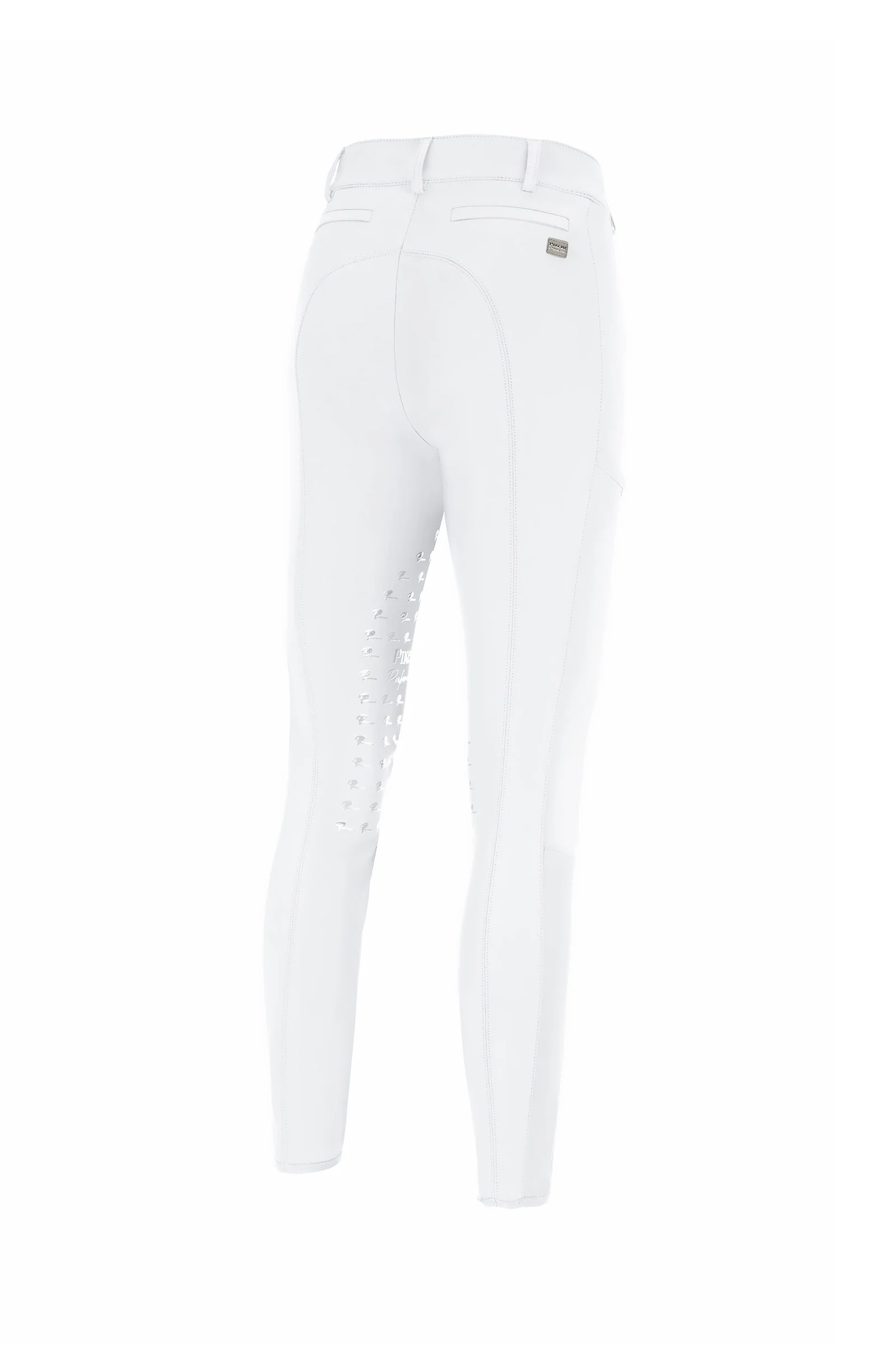 Oliva Athleisure Damskie bryczesy konkursowe z lejem kolanowym White 40
