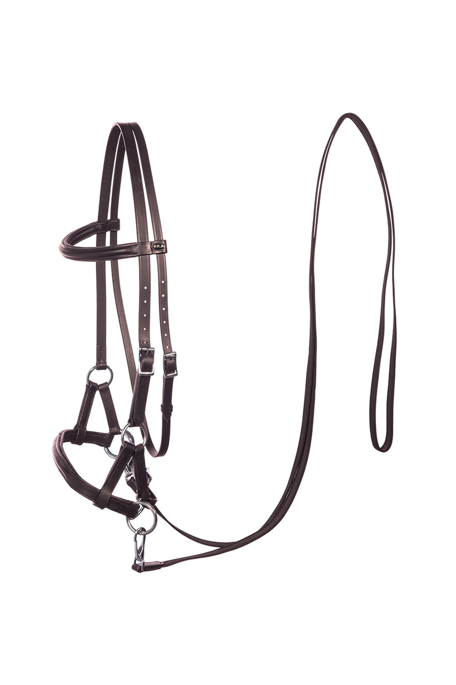 Artykuły F.R.A. Freedom Riding Pardoes Sidepull (System 3) Skóra z wodzami antypoślizgowymi Brown Mini
