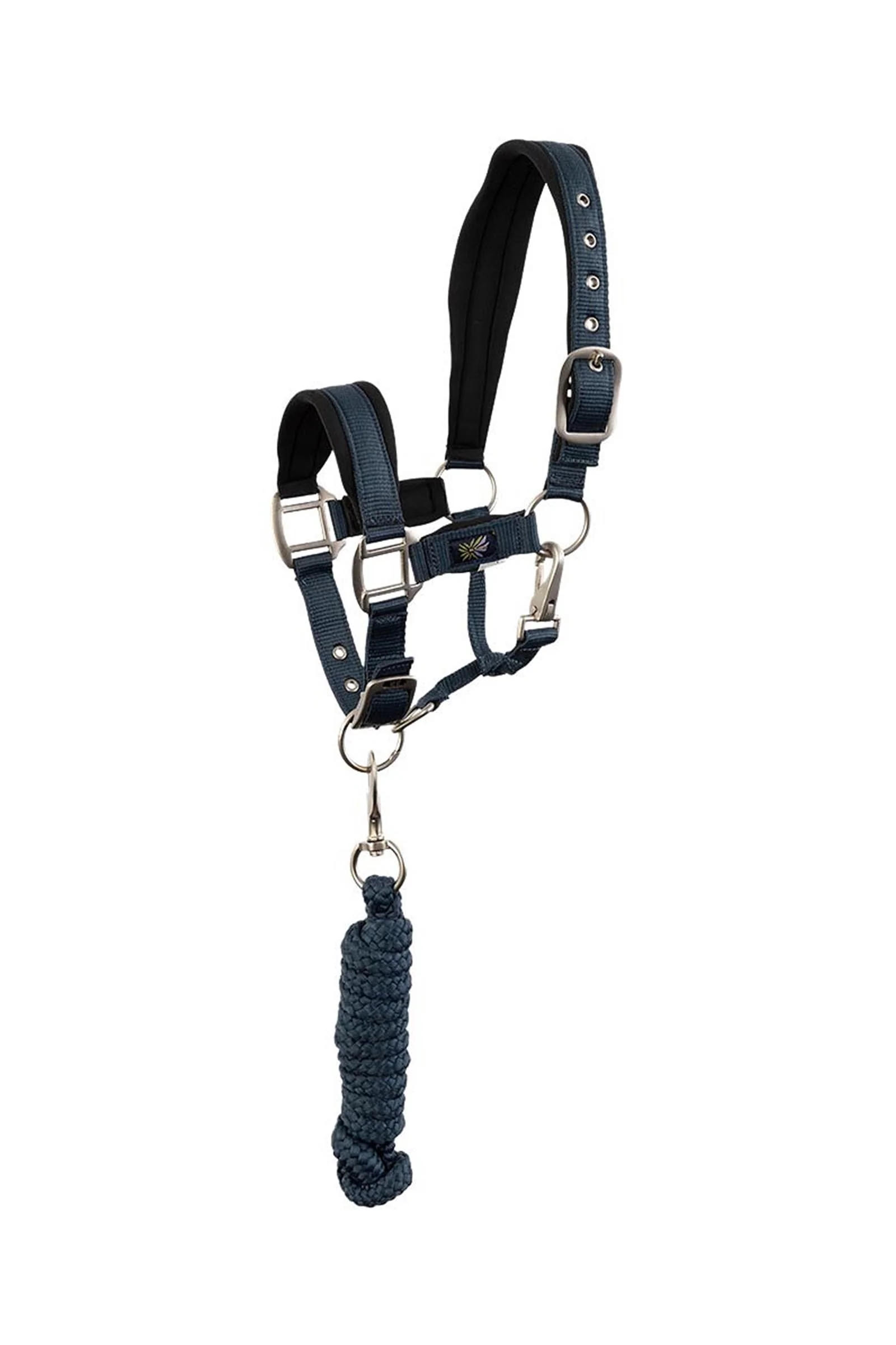 kantar dla pony / mini horse z uwiązem Midnight Navy C