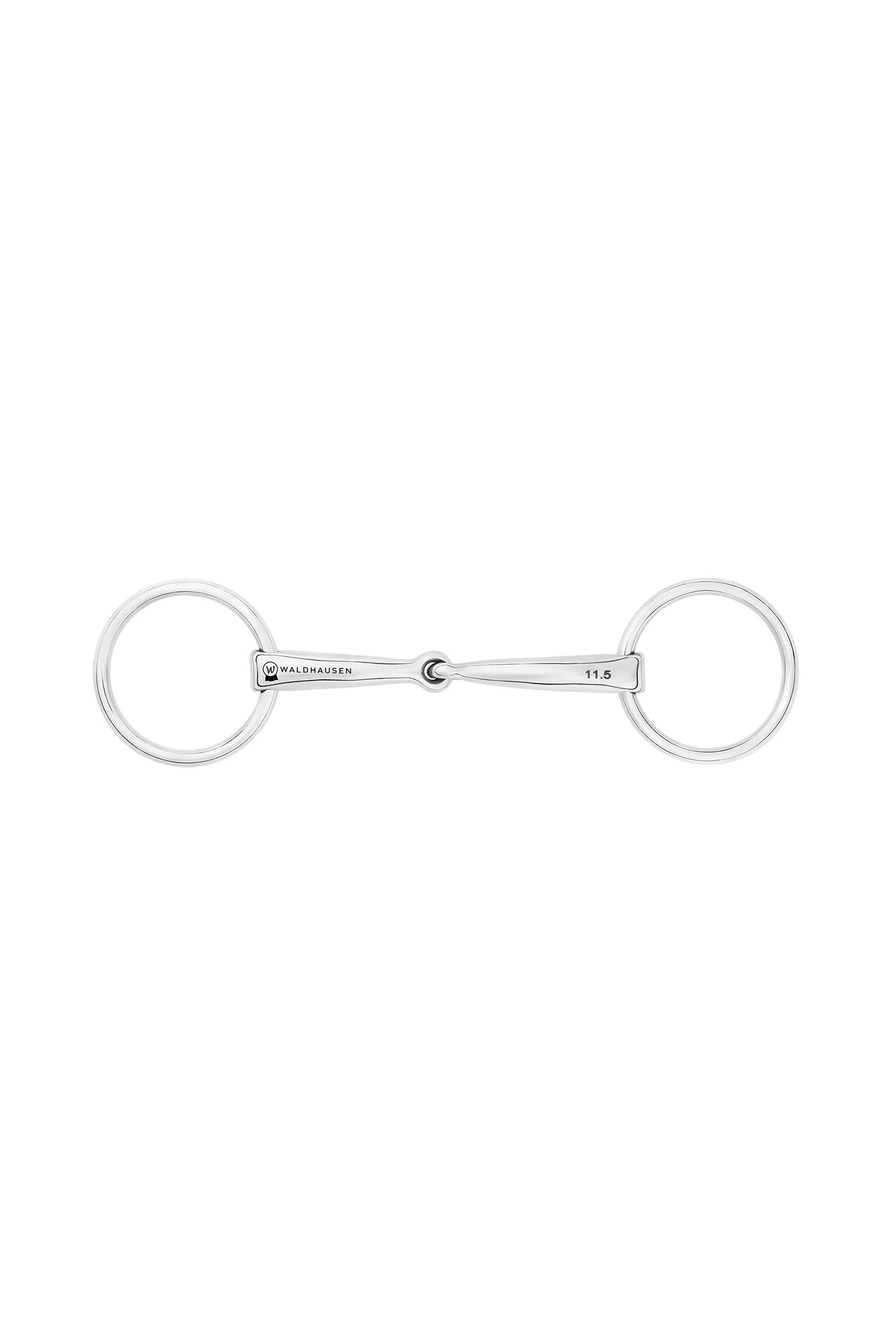 Wędzidło pony zwykłe, pojedynczo łamane, stal nierdzewna, 14 mm No Color 105 mm