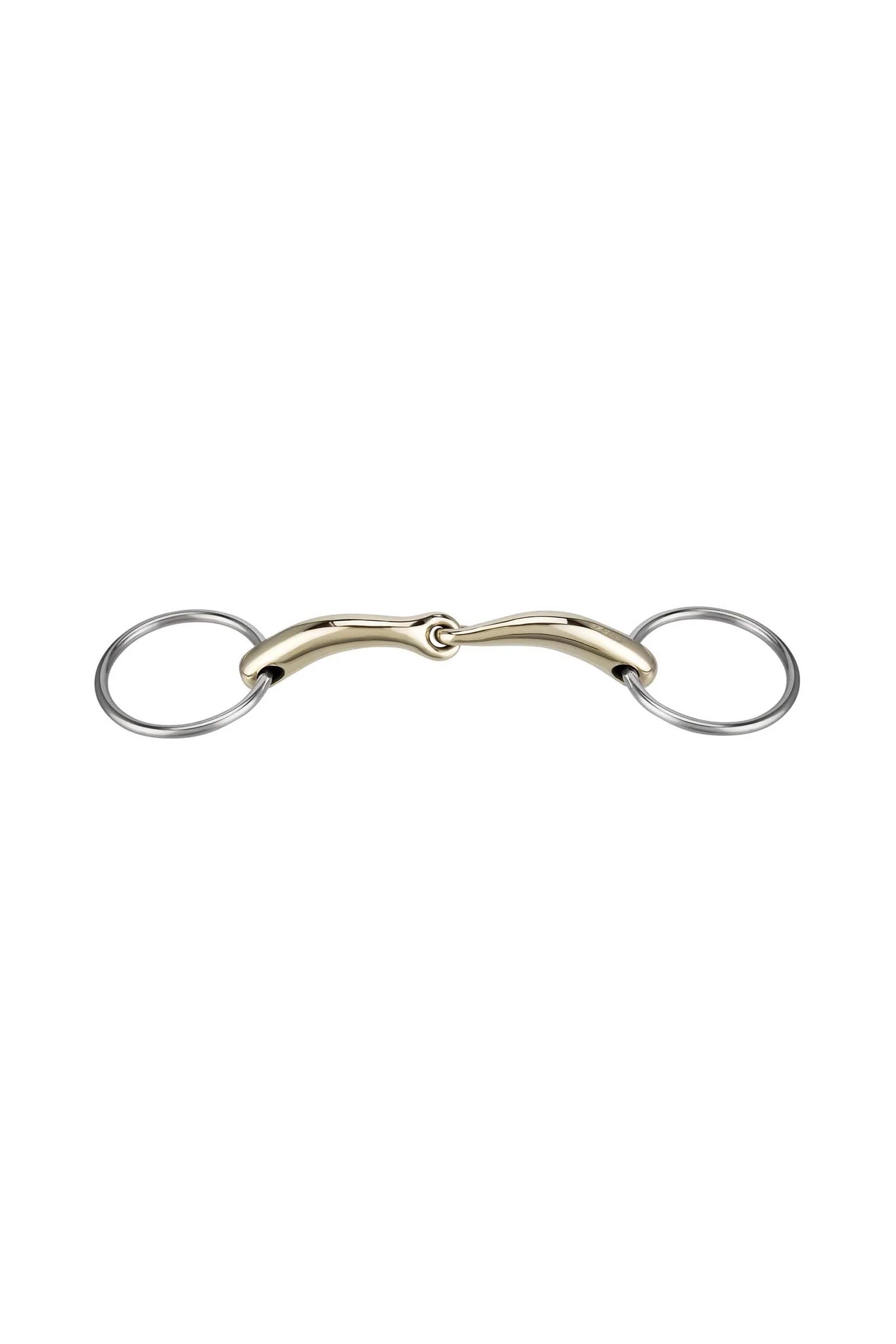 Pronamic wędzidło podwójne, pojedynczo łamane, 14 mm, Sensogan Metall 145 mm