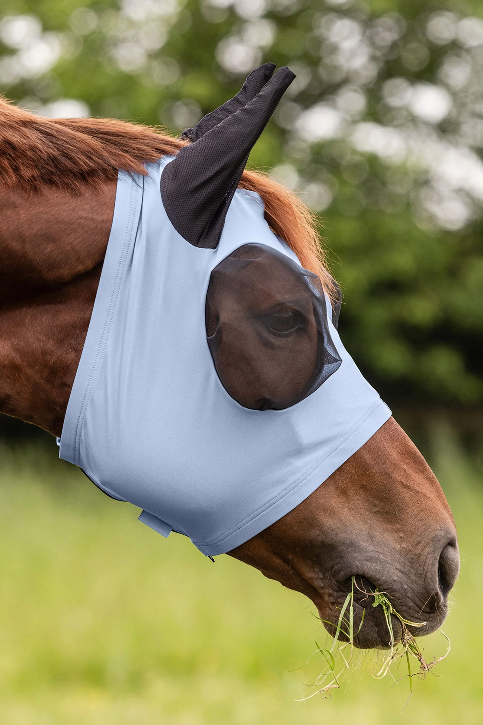 Puck maska przeciw owadom z zamkiem i ochroną UV Pastel Blue X-Full