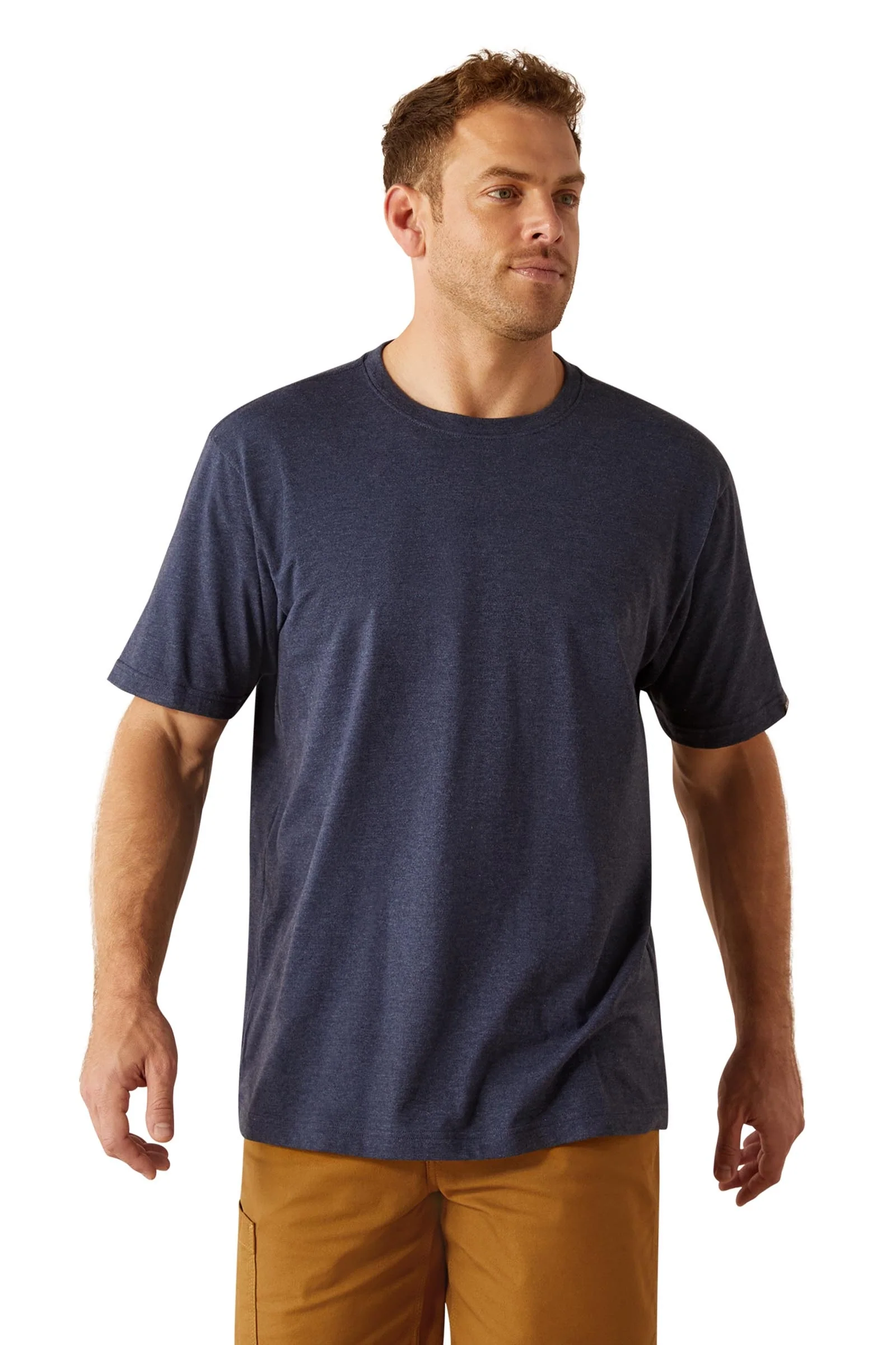 Rebar Cotton Strong Standard Męski T-shirt Navy Heather XS